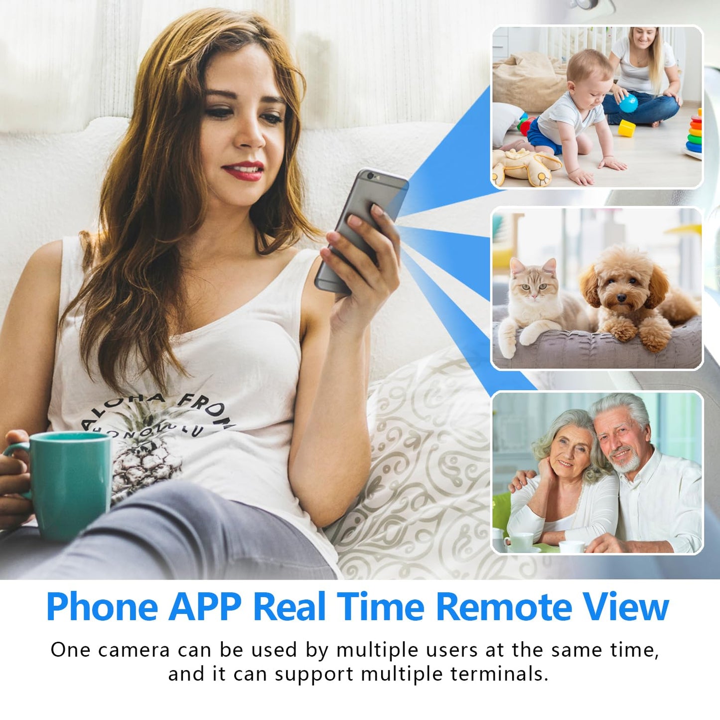 【Free 64G】 Smallest Wireless WiFi Battery Camera,Mini Spy Camera Detector with HD4K Video Recording Live Feed,Baby Monitor,Upgrade Night Vision,Motion Detection,Remote Viewing for Outdoor/Indoor
