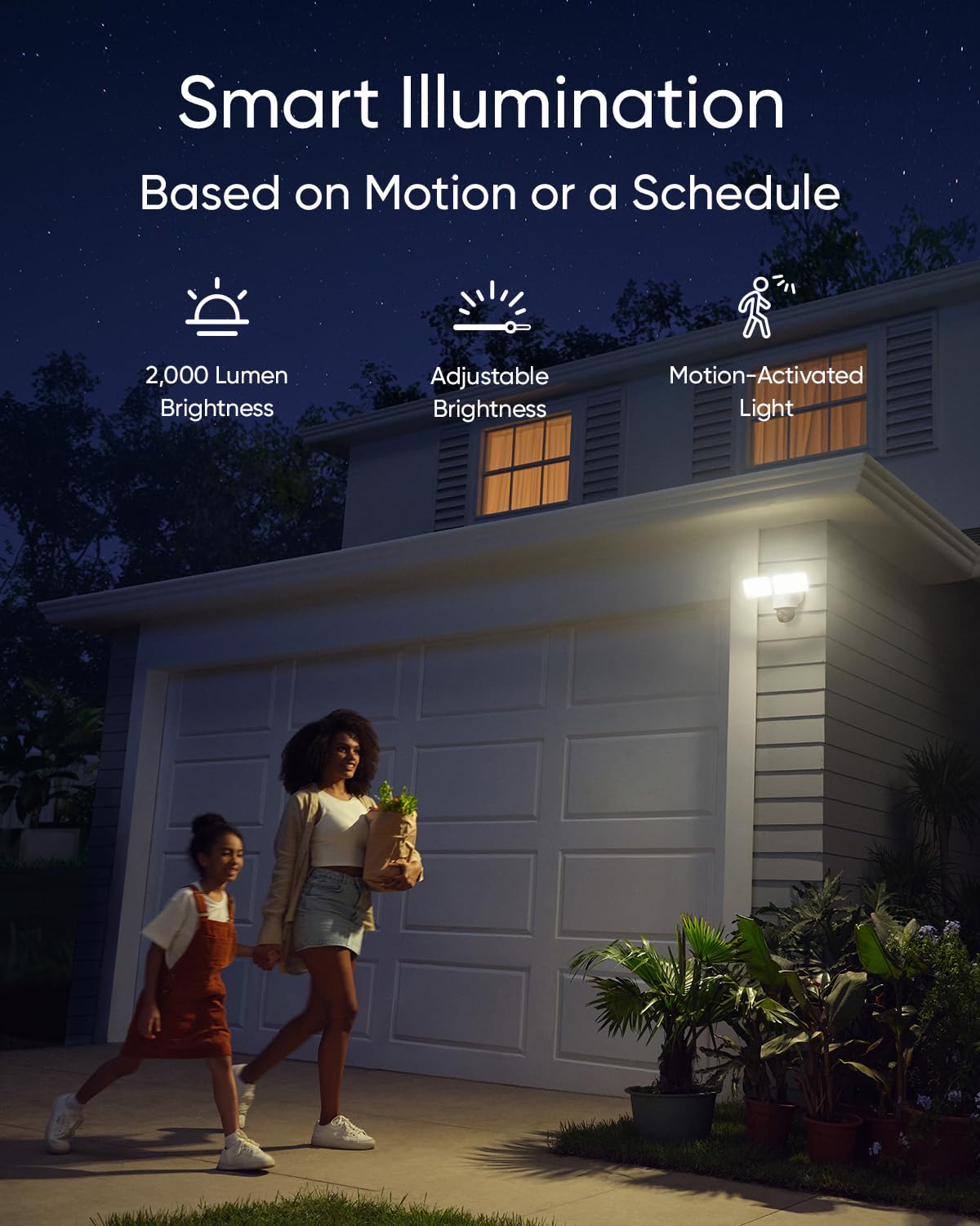 eufy Security Floodlight Camera E340 Wired,360° Pan and Tilt,24/7 Recording,Dual-Band Wi-Fi, 2,000 Lumens,Motion-Activated,Dual Camera,HomeBase 3 Compatible,Local Storage,No Monthly Fee (Renewed)