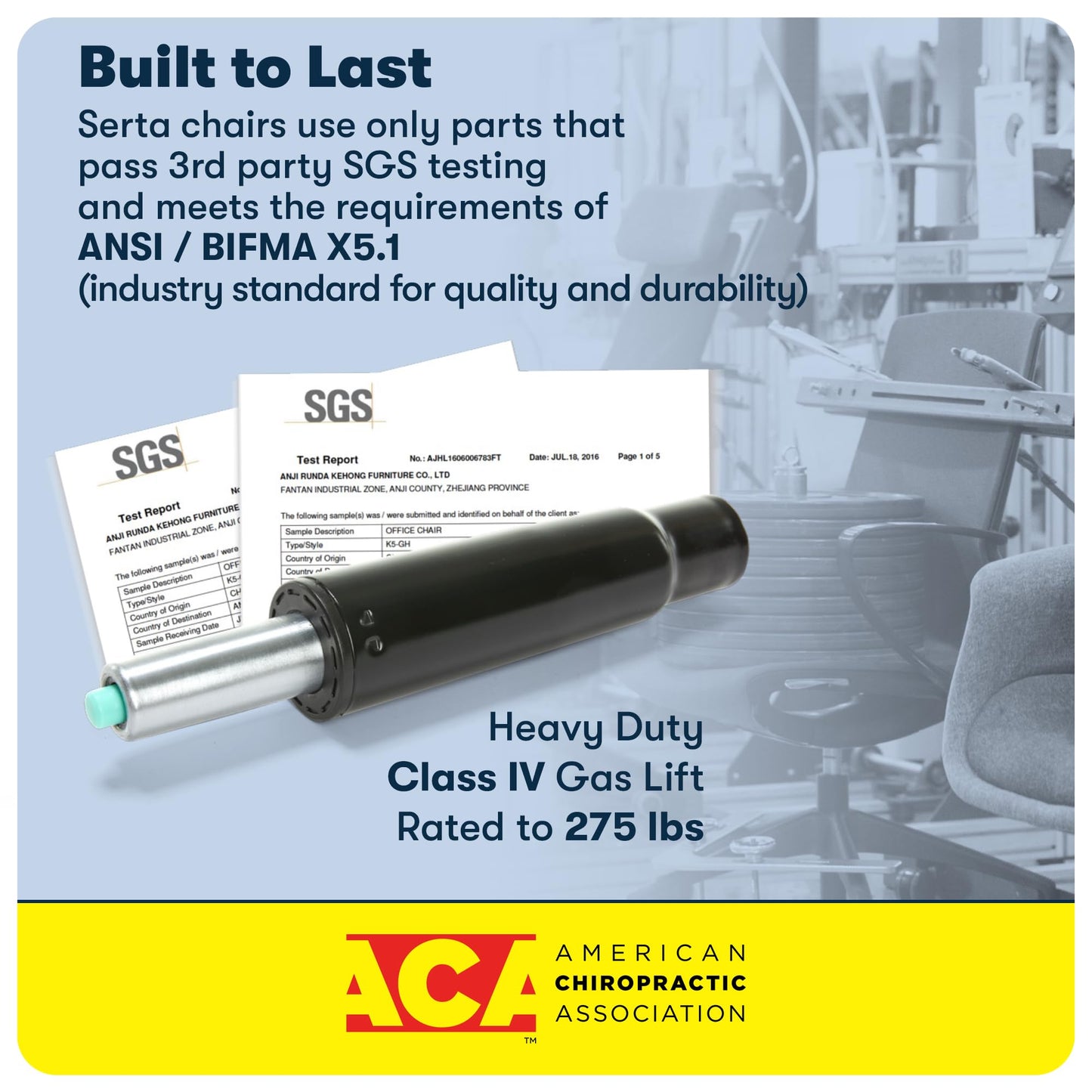 Serta Bryce Executive Office Chair, Ergonomic Computer DeskChair with Patented AIR Lumbar Technology, Comfortable Layered Body Pillows for Cushioning, SertaQuality Foam, Bonded Leather, Gray