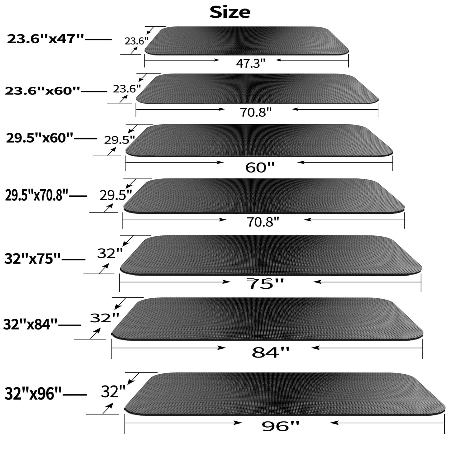 Exercise Equipment Mat,Treadmill Mat, Exercise Bike Trainer Mat, Fitness Home Gym Mat, Elliptical Mat,Spin Bike Mat,Small And Large Exercise Mat,Workout Pads For Floor,Workout Matt For home Gym Carpet