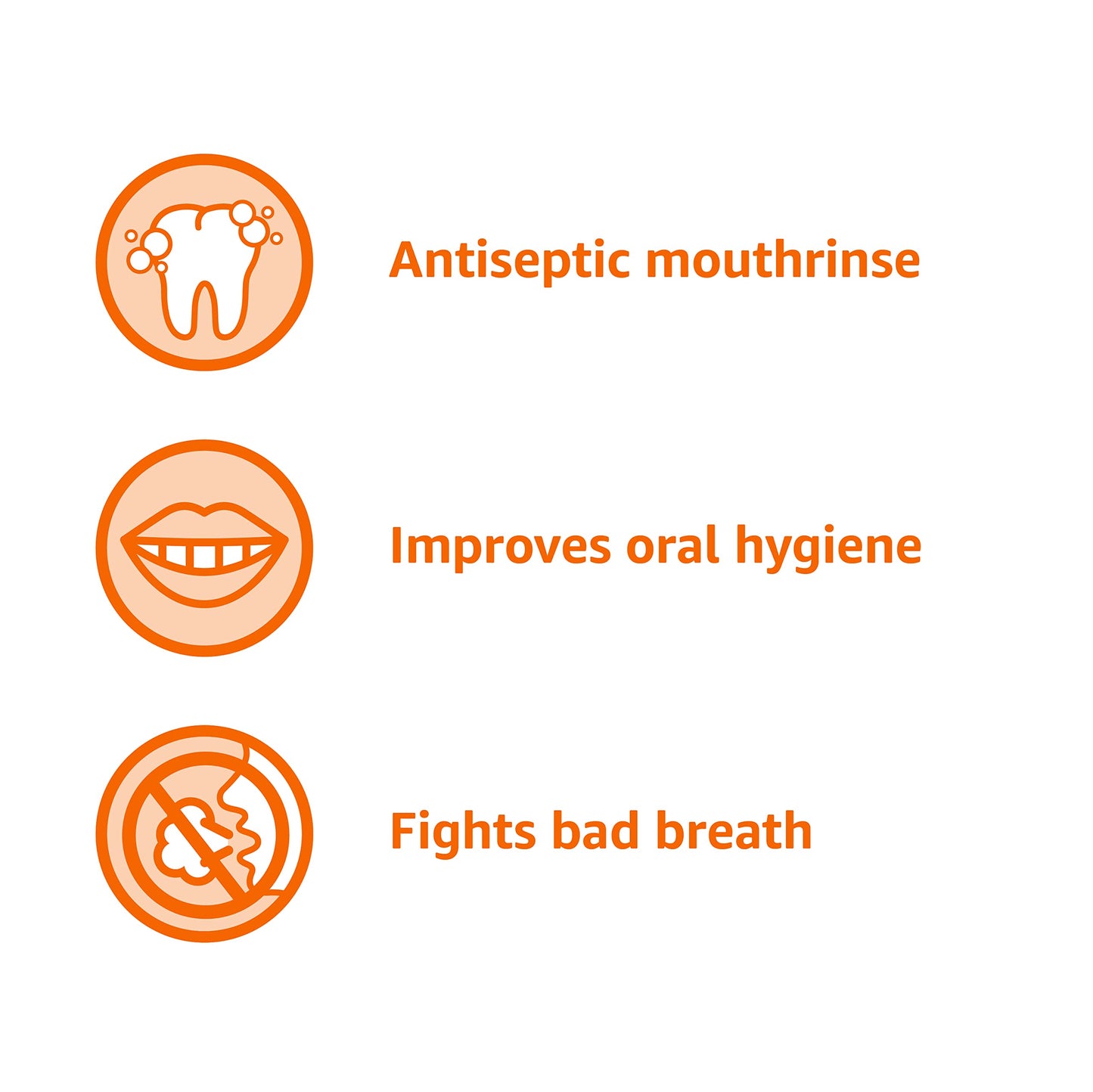 Amazon Basics Antiseptic Mouthwash, Original Flavor, 1.5 Liter, 50.7 ounce (Pack of 1) (Previously Solimo)