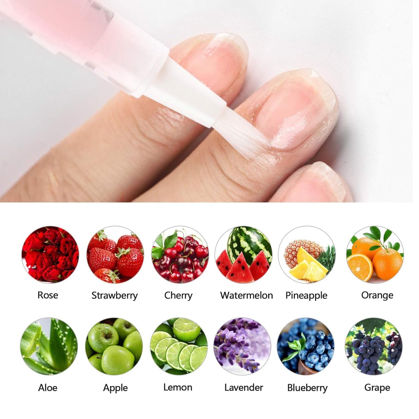 AIJIMEI 12pcs Nail Cuticle Oil Pen Gel Nail Oil Pen Nourishment Polish With Vitamins Moisturized Gel Repair Care Cuticle Oils