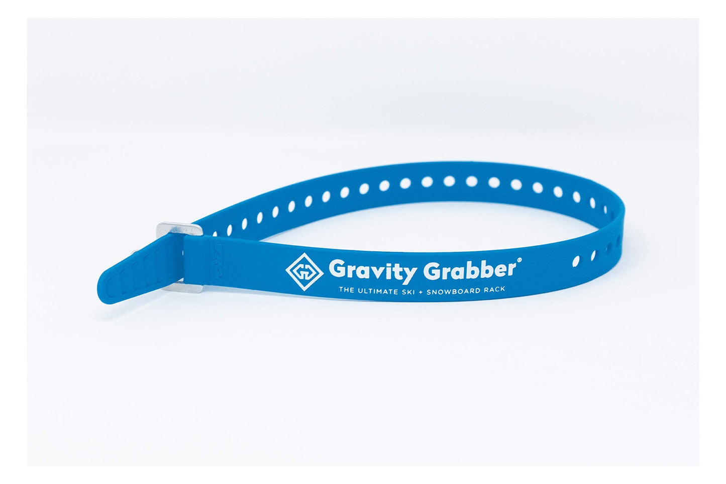 Gravity Grabber 15" Voile Strap with Aluminum Buckle | Super Strong, UV-Resistant Polyurethane Strap | Holds Tension | Multi-Use Strap | Secure, Bundle, Repair (Cyan, 1-Pack)