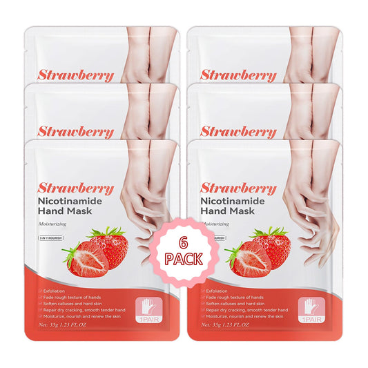 PPPanYiDi Hand Masks Moisturizing Gloves,6 Pairs Hydrating Hand Peel Masks Gift Set for Dry Cracked Hands Care,Long-lasting and Non-greasy Hand Moisturizer Gloves for Women F