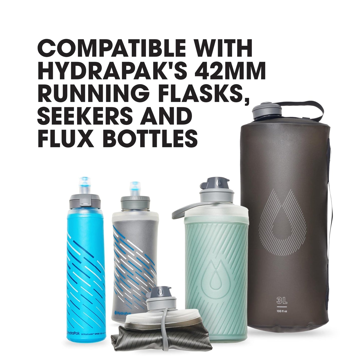 HydraPak 42mm Filter Cap - Water Filtration Accessory - Fast Flow - Perfect for Hiking, Endurance Sports, Camping, Travel, and Emergency Preparedness