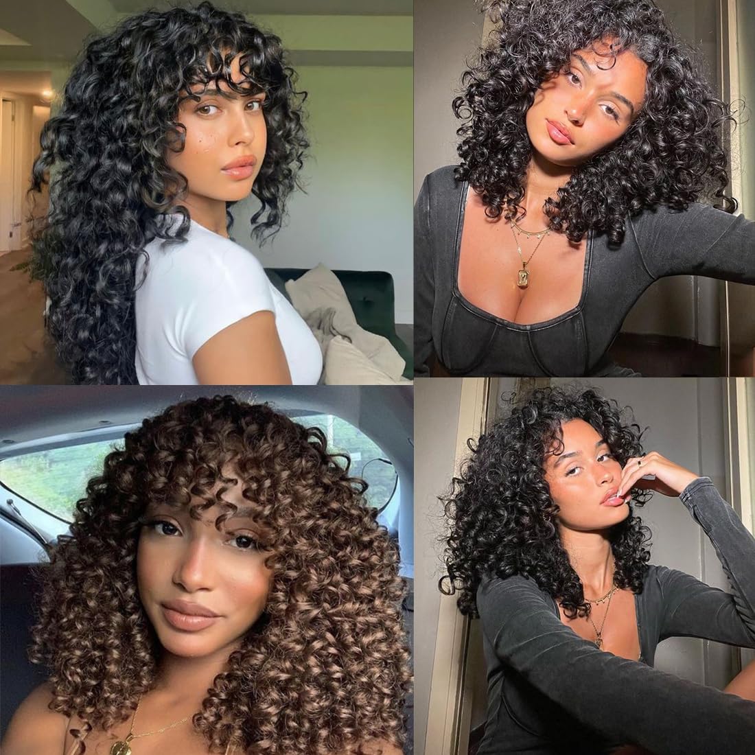 Naniciar Pretwisted Gogo Curl Crochet Hair 10 Inch 8 Packs Short Curly Crochet Hair for Women Pre looped Ocean Wave Crochet Hair Water Wave Crochet Braiding Hair (10 inch 8 packs 1B/Grey)