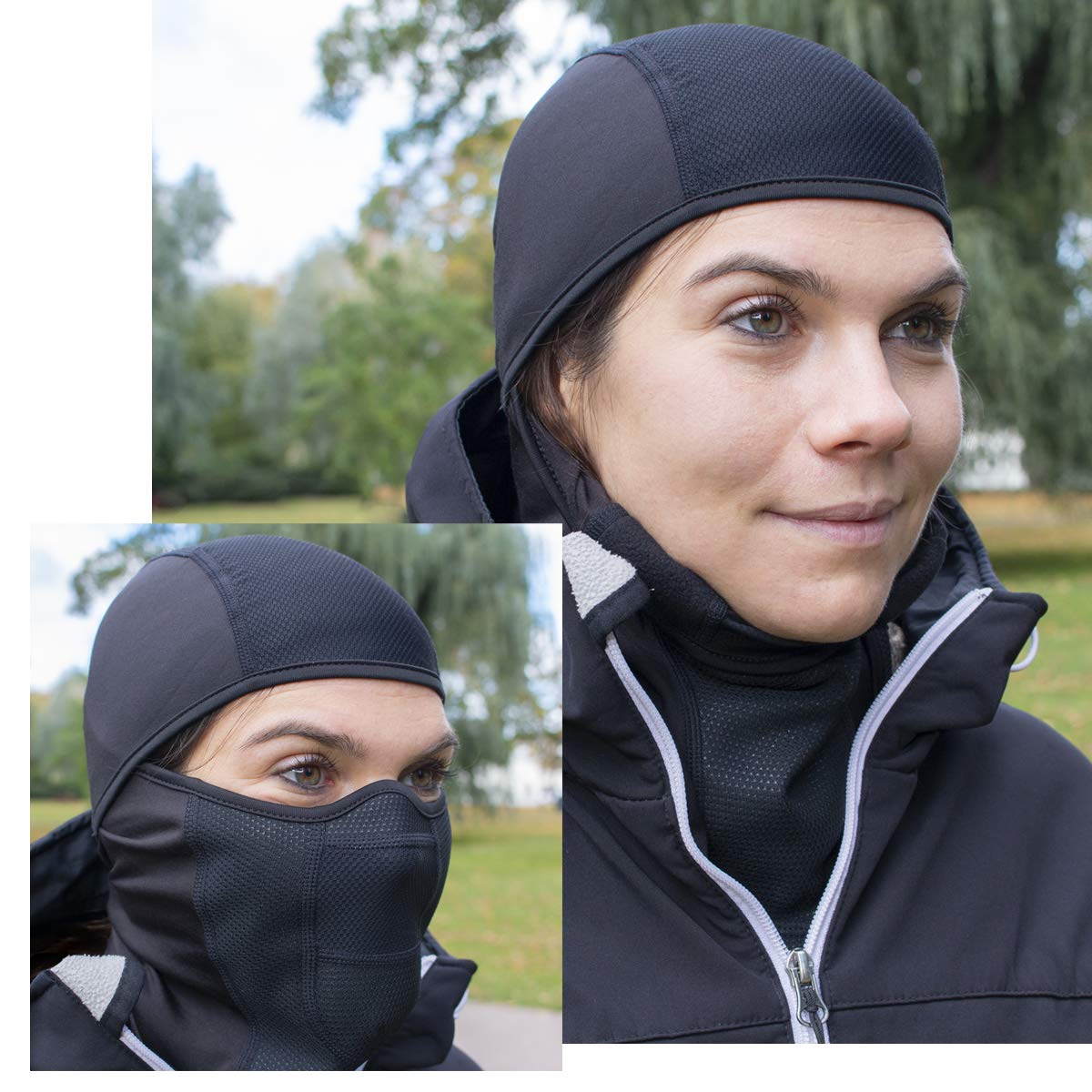 The Friendly Swede Balaclava Face Mask Men, Black Ski Mask for Men, Ski Mask for Women - Arctic - Black (1-Pack)