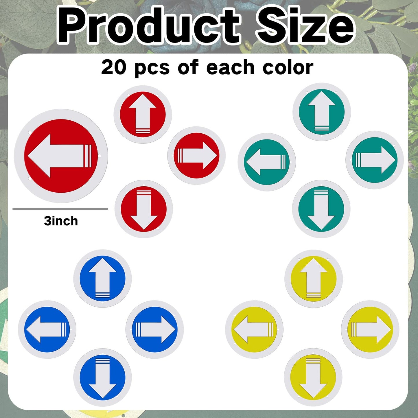 Amylove Trail Markers Reflective Trail Marker Pack Bright Trail Marking Reflectors for Hunting Hiking Driveway Camping Walking Backpacking Outdoors, Blue Green Red and Yellow (80 Pcs)