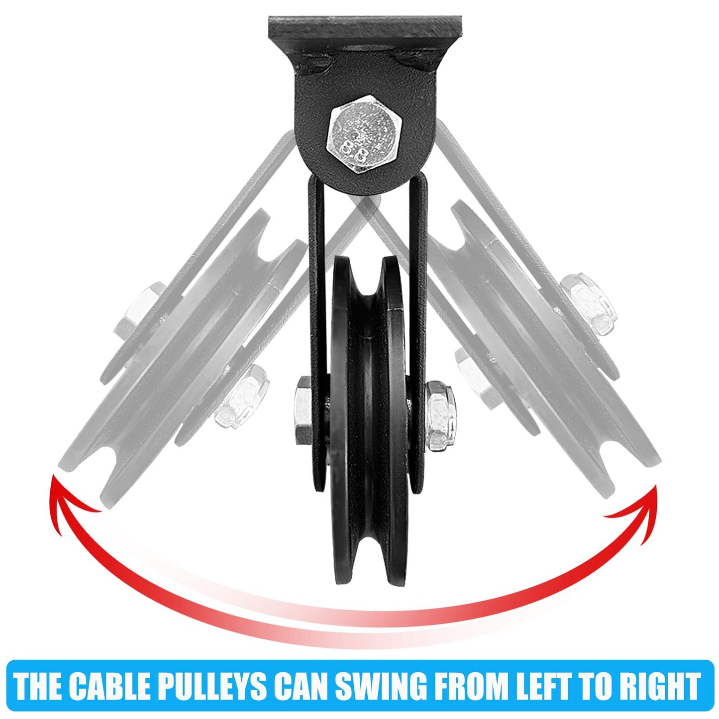 Upgraded Cable Pulley System Gym, LAT Pull Down Machine for Home Gym Equipment, Weight Pulley System for Cable Machine, LAT Pulley System Gym for Strength Training Power Cages, Power Racks (Style 3)
