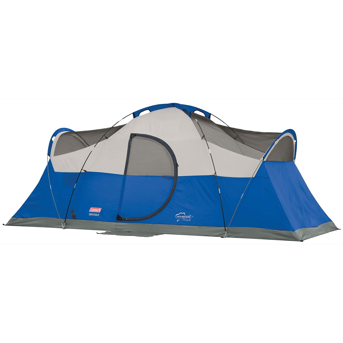 Coleman Montana 8-Person Family Tent with Rainfly, Weatherproof Family Tent Sets Up in 15 Mins, Fits Multiple Airbeds