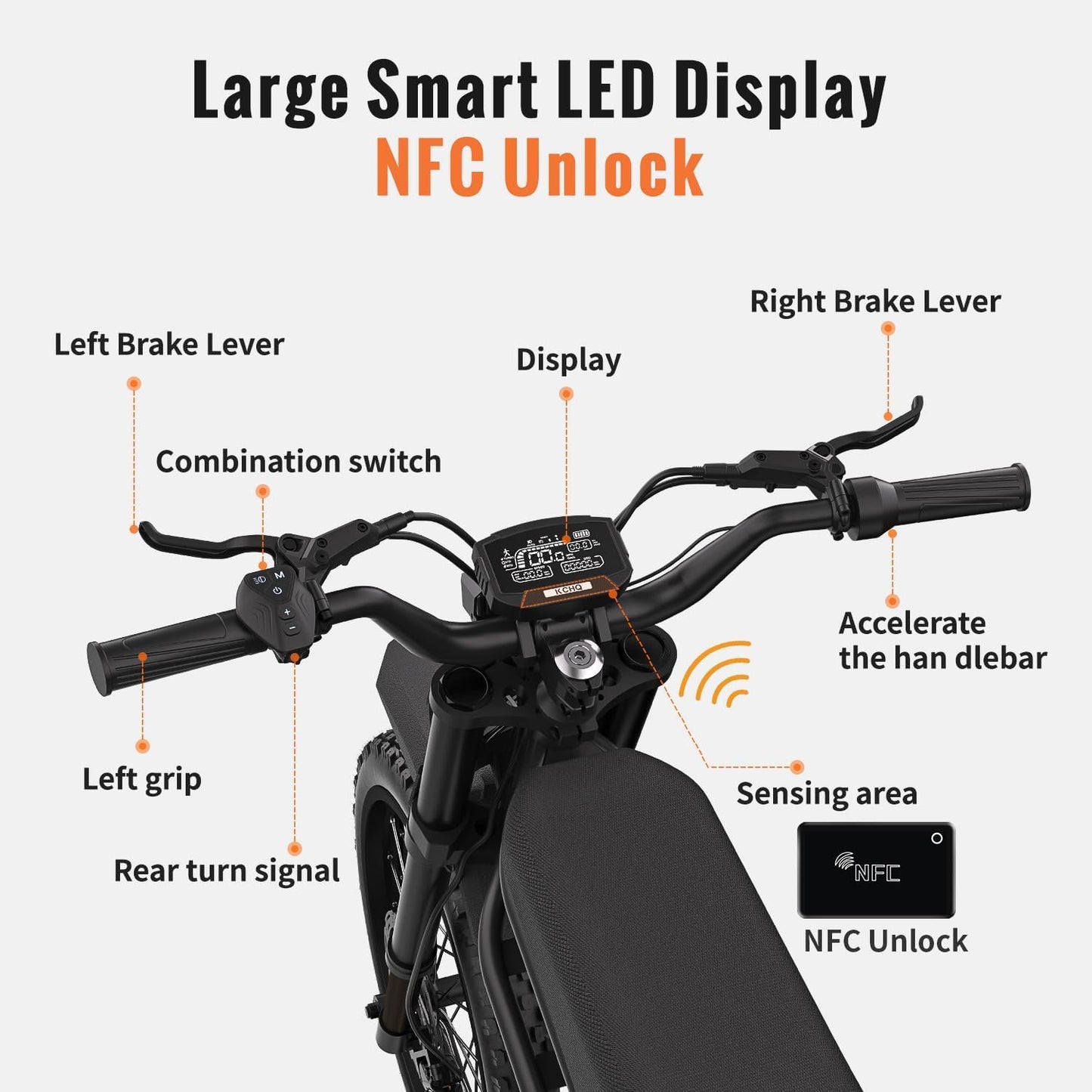 GT73 Electric Bike for Adults, Upgraded 2400W Full Size E Dirt Bike with 36.4AH Dual Battery, 25 Inch Knobby Tires, Max 37 MPH & 85 Mile Long Range, Dual Hydraulic Brakes & Full Suspension