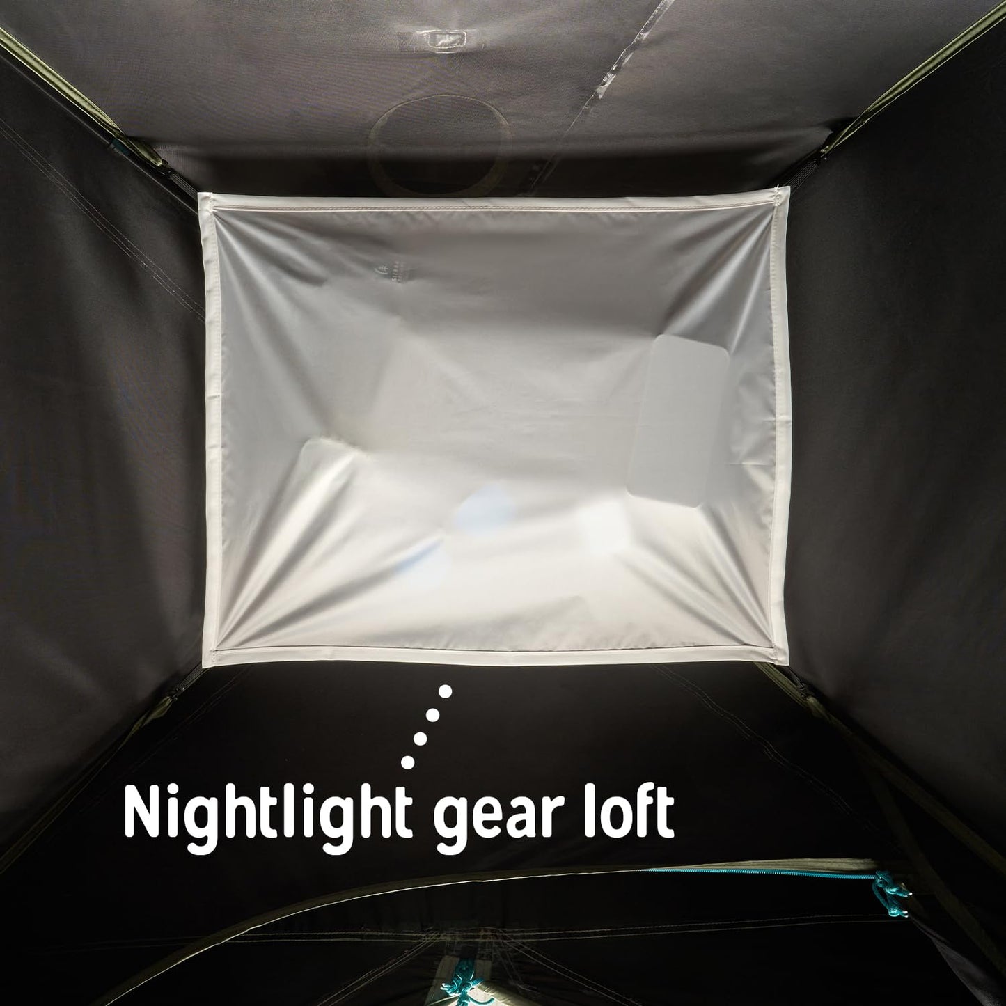 Kelty Daydreamer 4P + 6P Camping Tent, Blackout Fabric, Interior Light Diffusing Gear Loft, Standing Height, PFAS Free (4 Person)