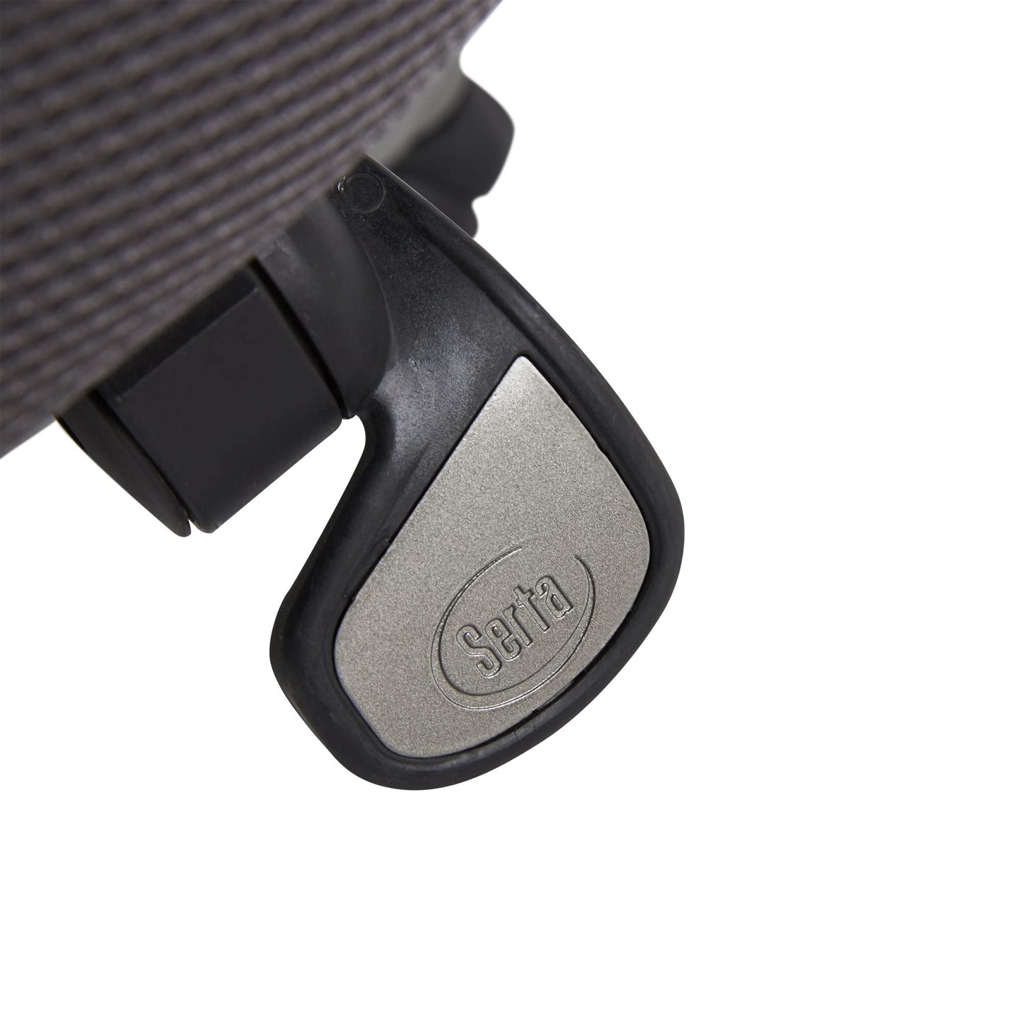 Serta Lautner Executive Home Office Desk Chair, Ergonomic High-Back with Adjustable Lumbar & Body Pillows, SmartLayers and ComfortCoils Technology, Mesh and Bonded Leather, Black/ Gray