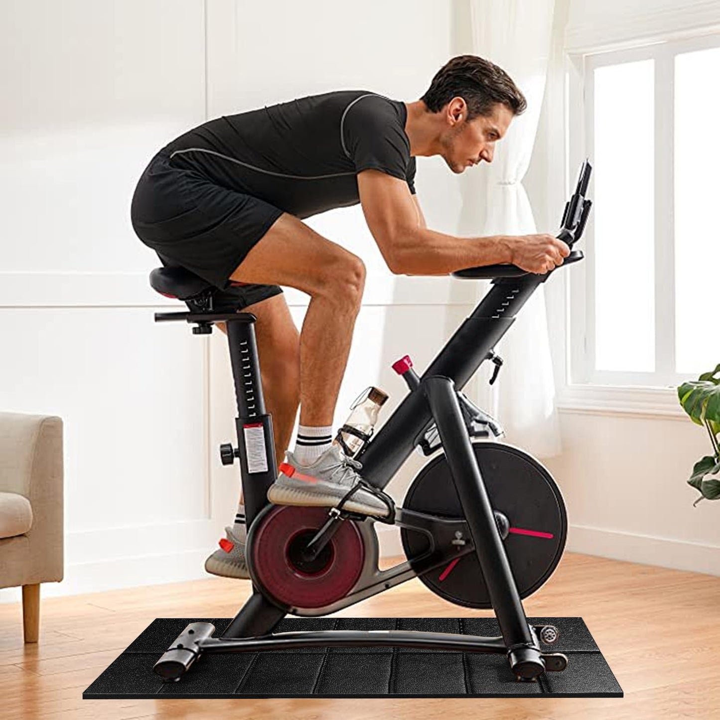 Non-Slip Walking Pad Mat 55x24 for Carpet Floors β Workout Floor Protection, Mat for Under Walking pad, Treadmill, Bike & Exercise Equipment, for Hardwood Floors, Noise Shock Absorption, Stationary