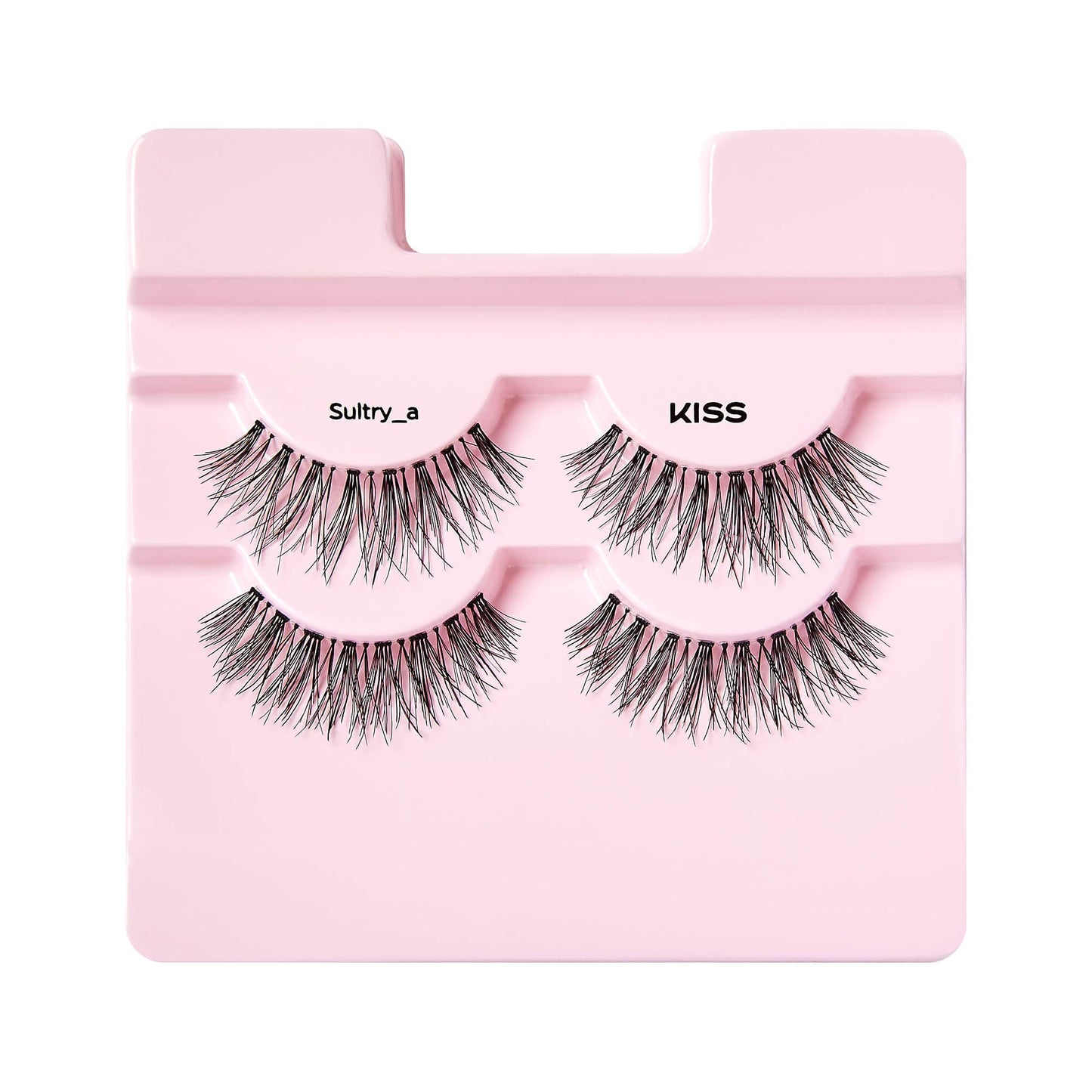 KISS Looks So Natural False Eyelashes Double Pack, Lightweight & Comfortable, Tapered End Technology, Reusable, Cruelty-Free, Contact Lens Friendly, Style 'Sultry', 2 Pairs Fake Eyelashes 2 Count (Pack of 1) Sultry Double Pack