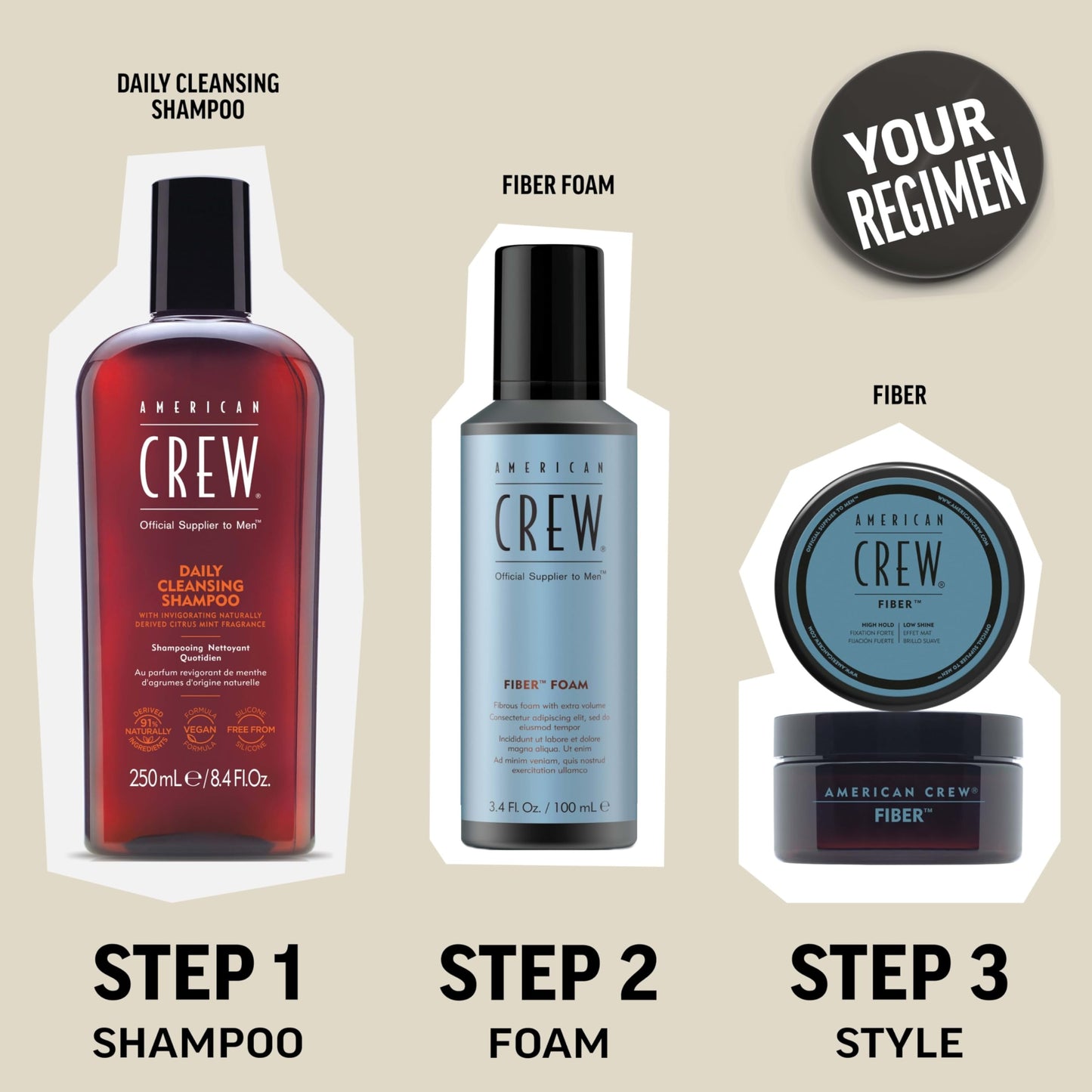 AMERICAN CREW Men's Hair Boost Powder, Provides Lift & Volume, 0.3 Oz (Pack of 2)
