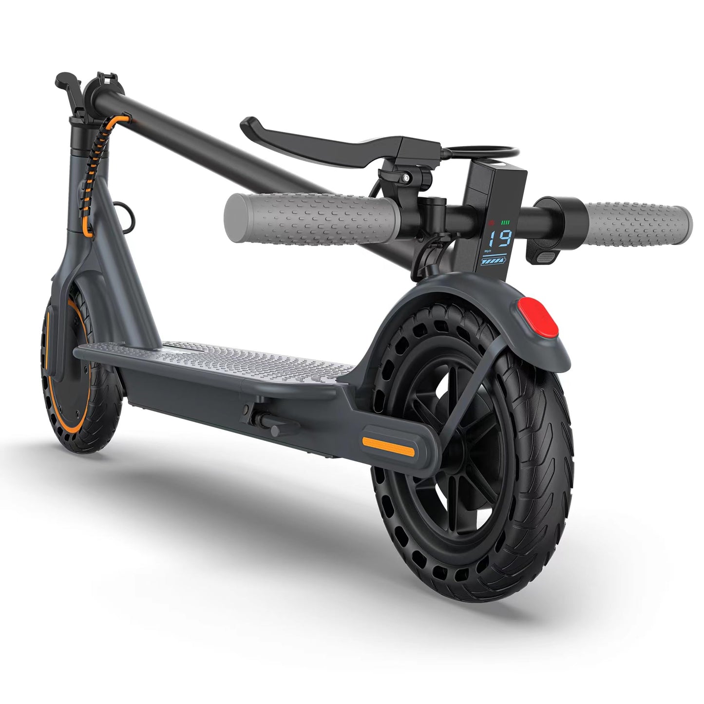 VOLPAM Electric Scooter, 350W/500W, 8.5"/10" Tires, 12/21/28 Miles Range, 16/19/22Mph, Folding E-Scooter with Dual Braking (8.5''-21Miles-350W-Orange)