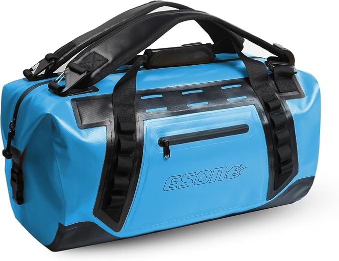 ESONE Dry Bag Waterproof Backpack for Men/Women Waterproof Backpack for Travel Dry Bag Backpack Waterproof Duffel Bag for Kayaking Rafting Boating Swimming Camping Travel Beach 50L