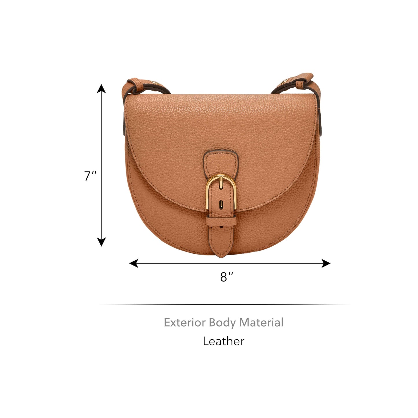 Fossil Everleigh Flap Crossbody Bag, Dust