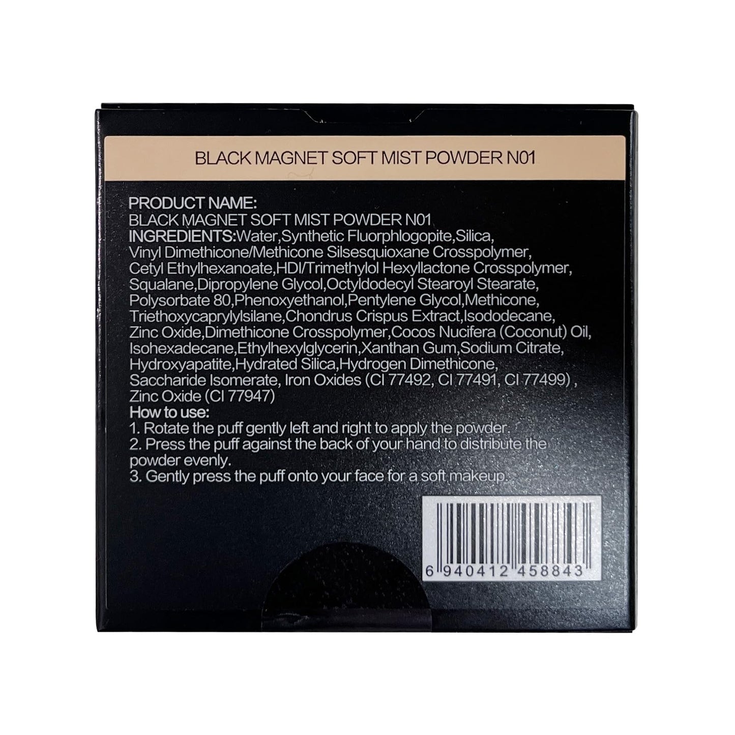 CARSLAN Oil Control Face Pressed Powder Compact, 24H Longlasting Waterproof Pressed Setting Powder Foundation Makeup, Shine Free, Poreless, Smooth, 01 Natural Beige for dry skin (0.28Oz)