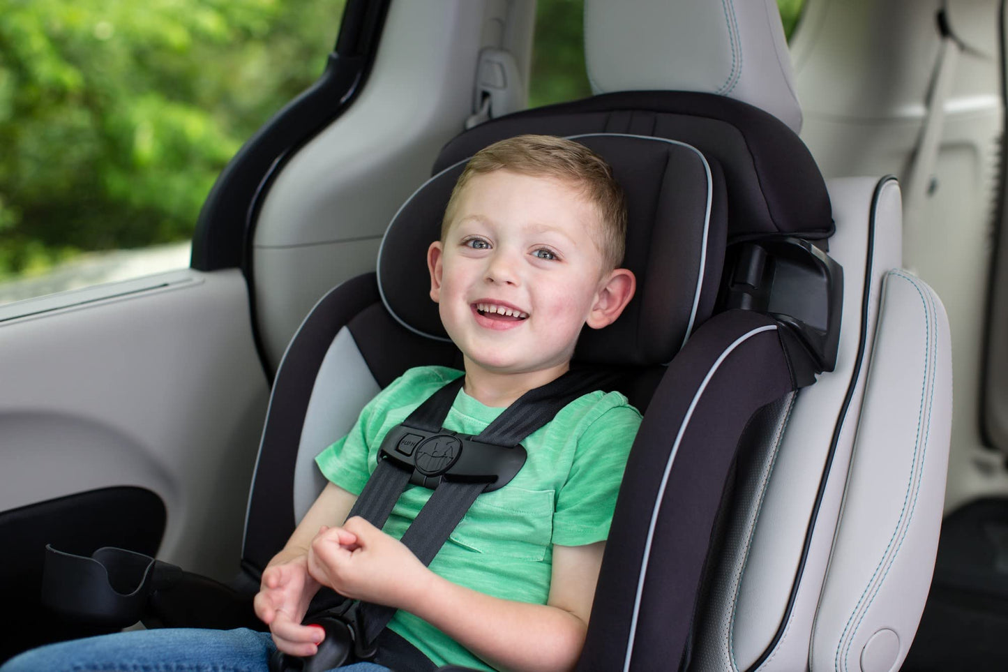 Safety 1st Grand 2-in-1 Booster Car Seat, Converts from High Back to Belt-Positioning Booster, High Back Seat for Kids 40-65, and Belt-Positioning 40-100 Pounds, High Street