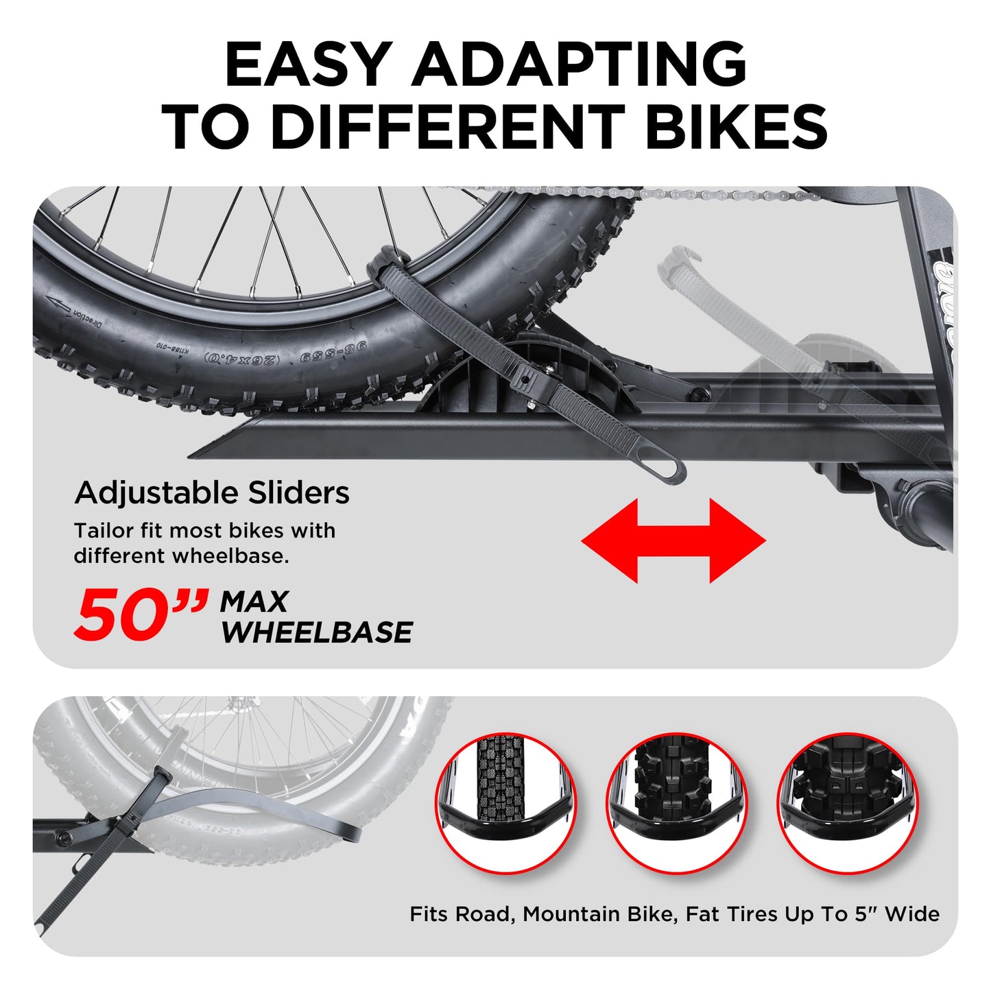YOUNG ELECTRIC 200LBS EZ-FOLD Aluminum 2-Ebike Carrier with Ramp for Bikes and Electric Bike, Car SUV Truck Van RV and Trailer
