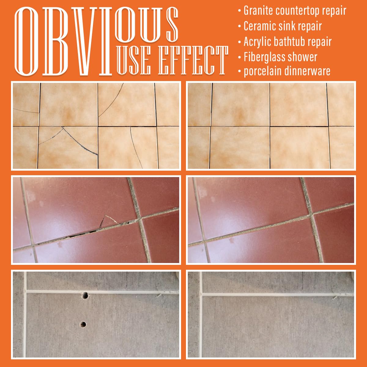 Ankita Ceramic Tile Repair Kit (Beige/White Kit), Tile Repair Kit with Super Strong Adhesion, Floor Cracked Tile Filler for Cracks, Chips, Holes on Ceramic, Porcelain, Acrylic, Fiberglass, Enamel