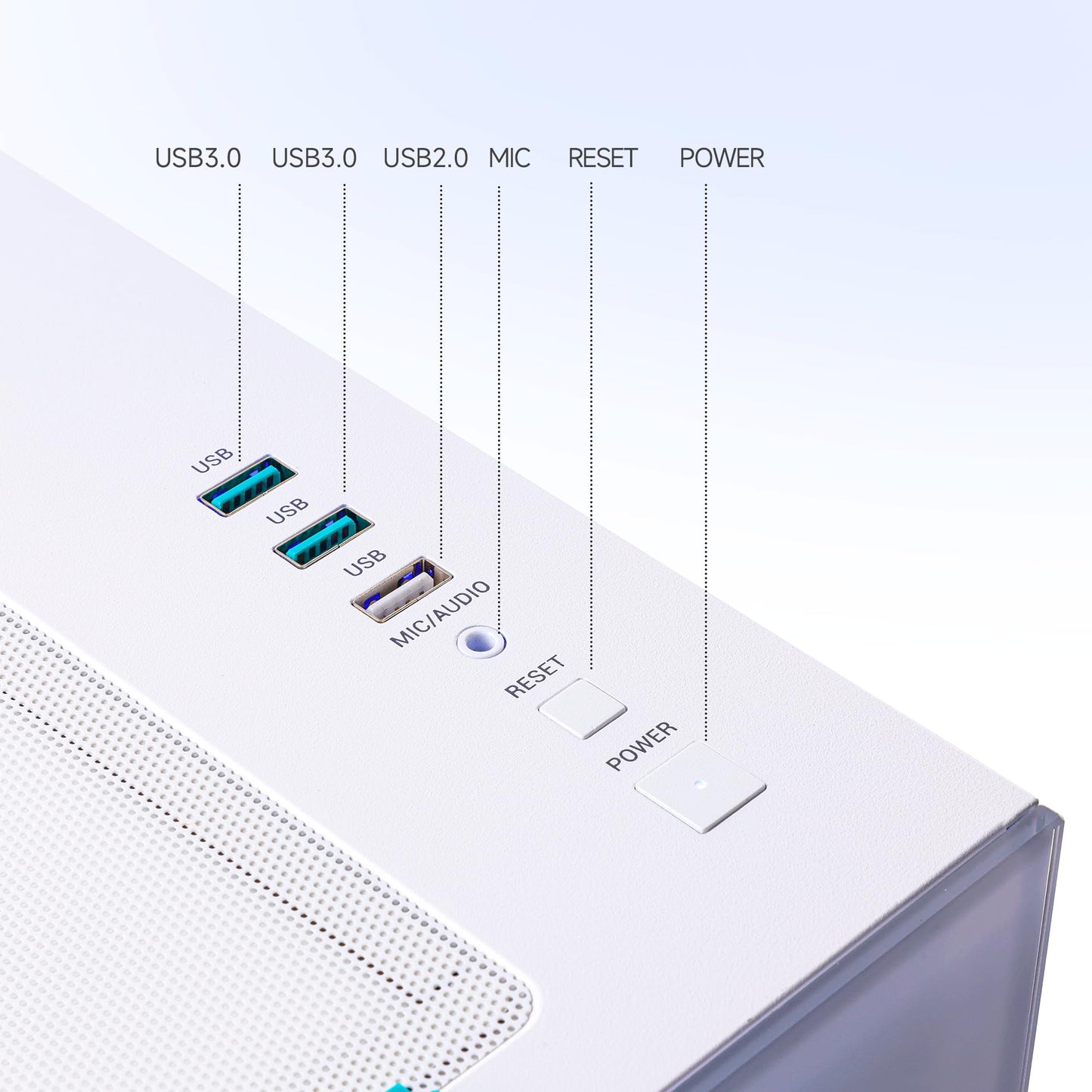 MLOONG X-Dragon Gaming PC Desktop, AMD Ryzen 7 7700 8 core 3.8GHz(up to 5.3GHz), GeForce RTX 5060Ti 8GB, 32GB DDR5 RAM 6000MHz, 1TB NVME SSD, 600W PSU, Windows 11 Home, WiFi, White