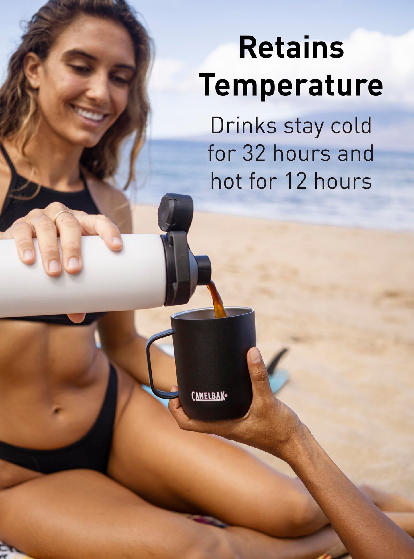 CamelBak Chute Mag 32oz Vacuum Insulated Stainless Steel Water Bottle, Navy