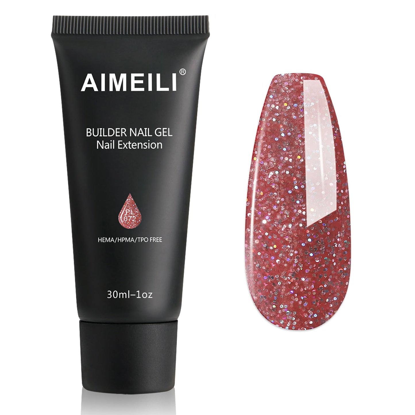 AIMEILI Poly Nail Extension Gel Builder - DIY Salon Nail Gel Kit for Women - Hema Free - 072