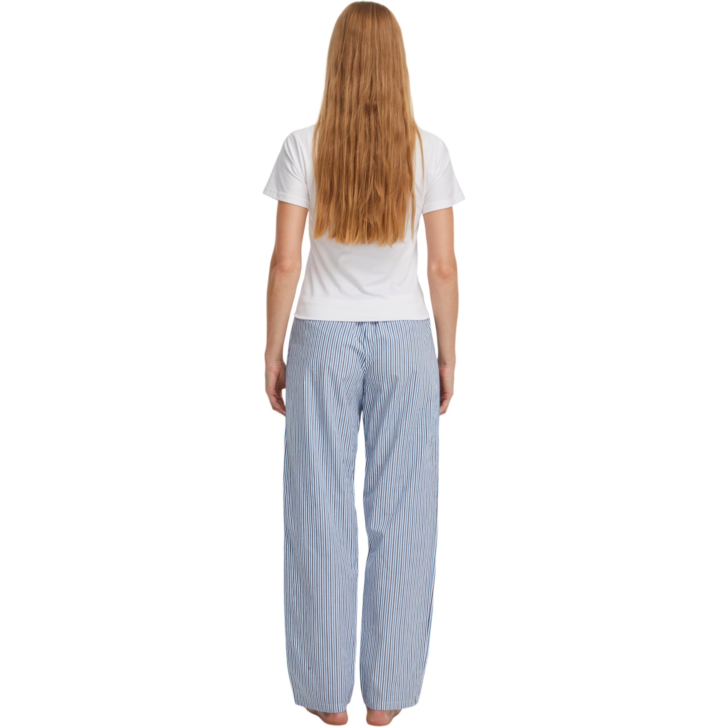 CYZ Women's 100% Cotton Woven Poplin Sleep Pajama Pants,F24010,Large