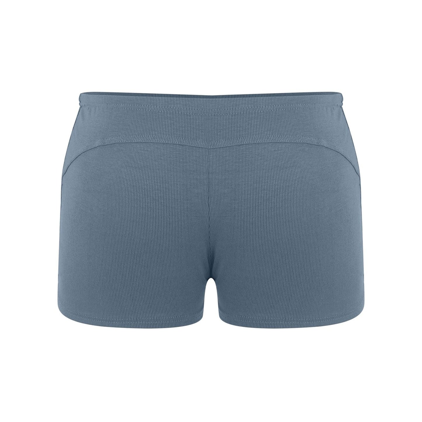 MYNKYLL Summer New Men's Thread Solid Color Sexy Tight Shorts Sports 3/4 Pants H and M (A2-Purple, XXXL)