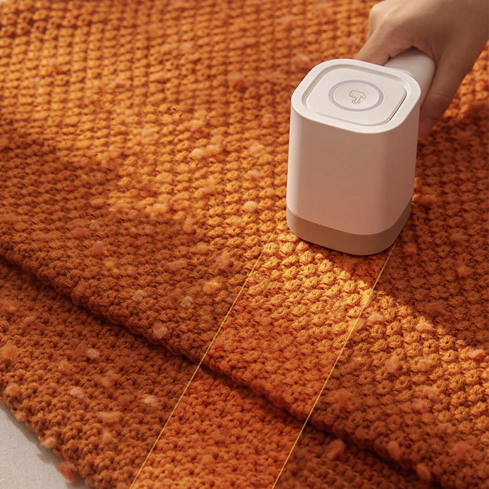 XARONF Electric Lint Remover, Fabric Shaver, Fuzz Remover, Quickly and Effectively Remove Pilling of Clothes,Sweaters,Couch,Bed Sheets,Socks and Other Fabric, Large Capacity Dirt Tank, USB Powered (C