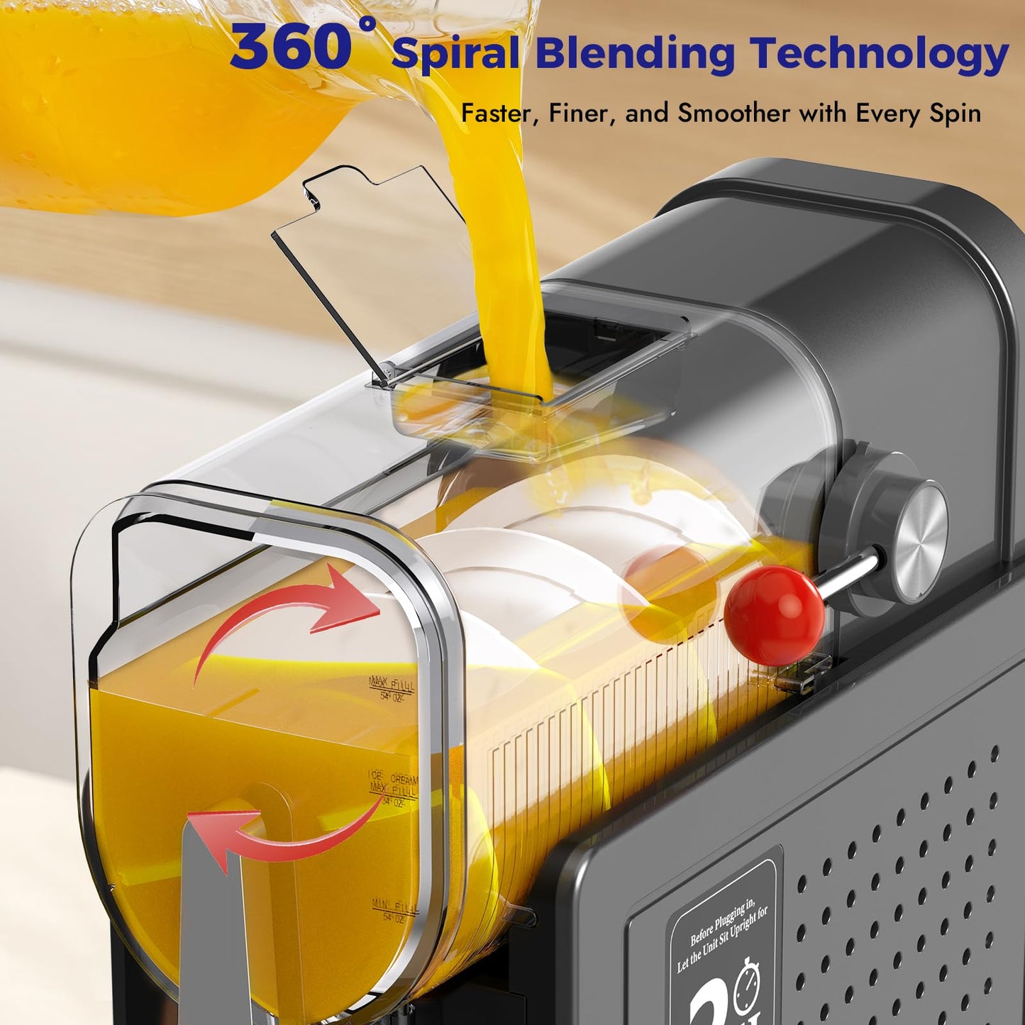 Oylus No-Ice-Needed Slushie Machine for Home - 70 oz Self-Cleaning Frozen Drink Maker with One-Touch Reservation & 6 Preset Programs, for Frozen Margaritas, Milkshakes, Frappés, Slushies & Parties