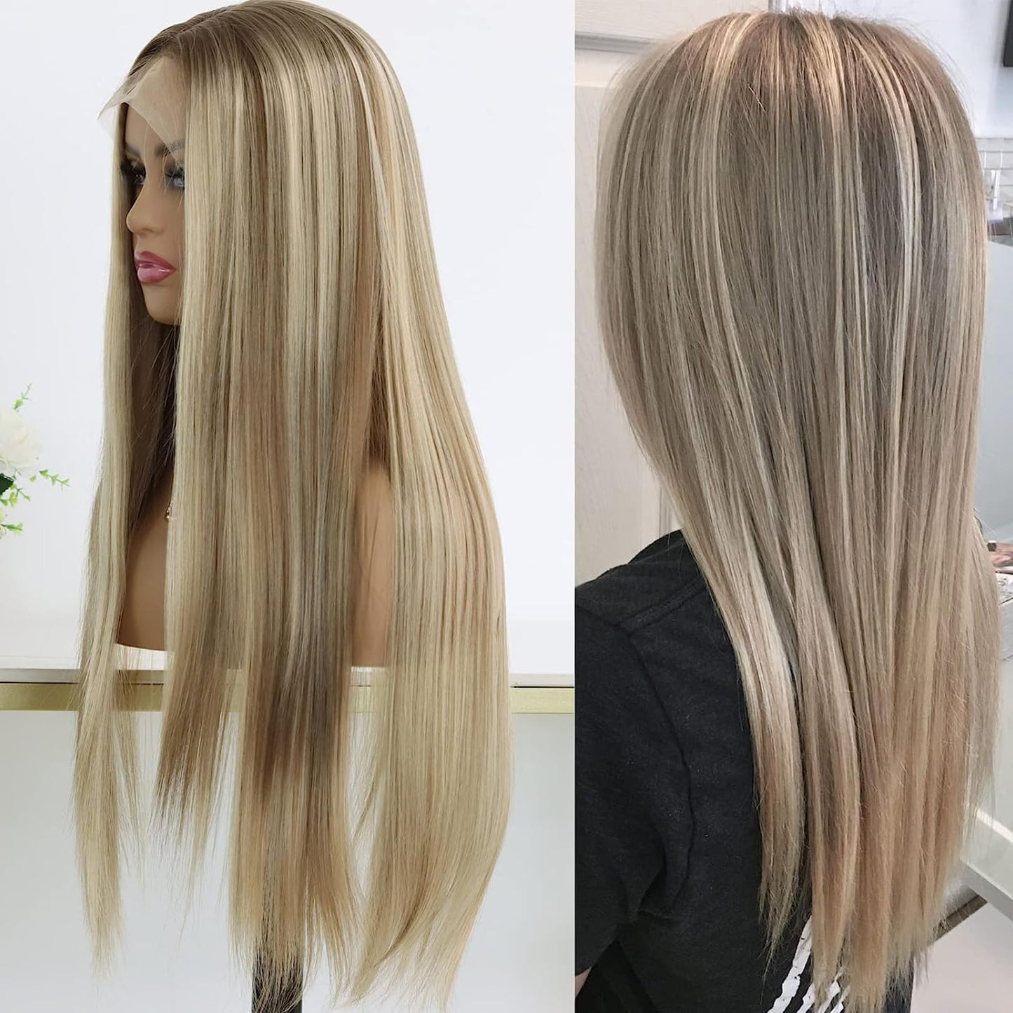 MACA BAKA Highlight Honey Blonde 13x4 Lace Front Wig