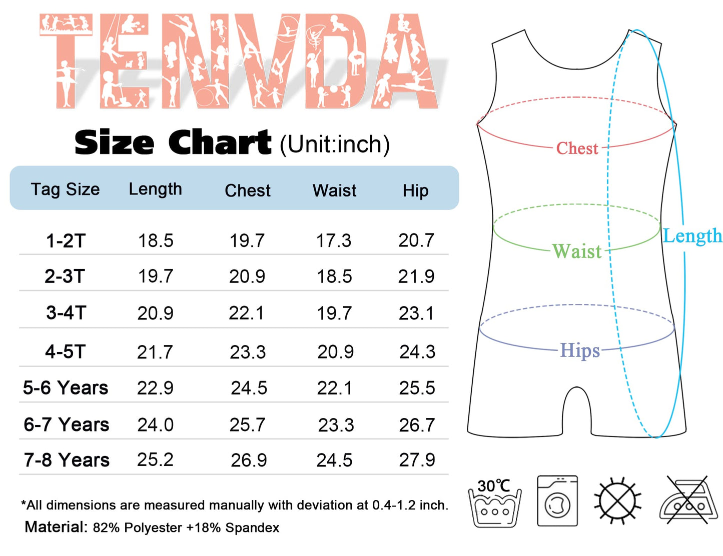 Girls Gymnastics Leotards with Shorts Size 7-8 Years Old Sparkle Colorful Wave Print Tumbling Biketards Unitard