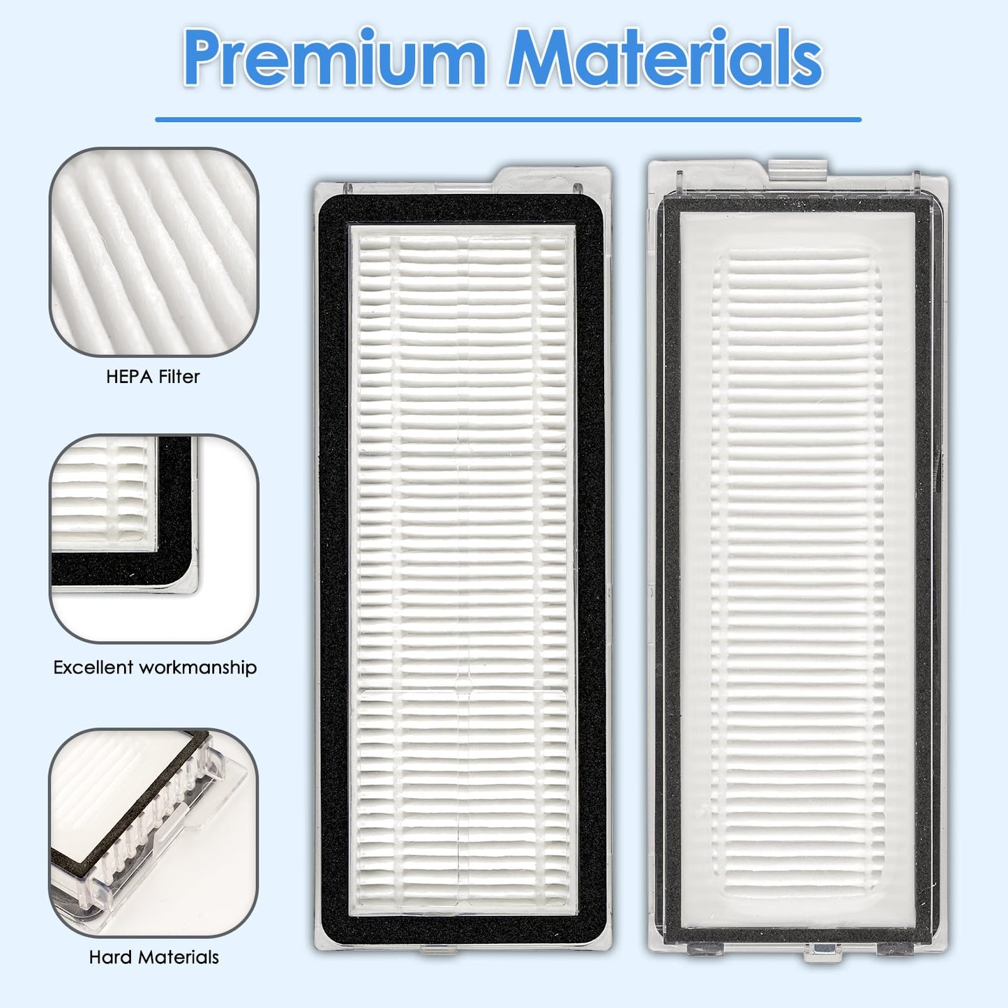 (7 Pack) Q Revo S Replacement HEPA Filter Compatible With Roborock Qrevo S, Qrevo Pro, Qrevo MaxV, Qrevo Plus, Qrevo Edge, Qrevo Curv Robot Vacuum, Filter Accessories Kit (NOT FOR Q Revo)