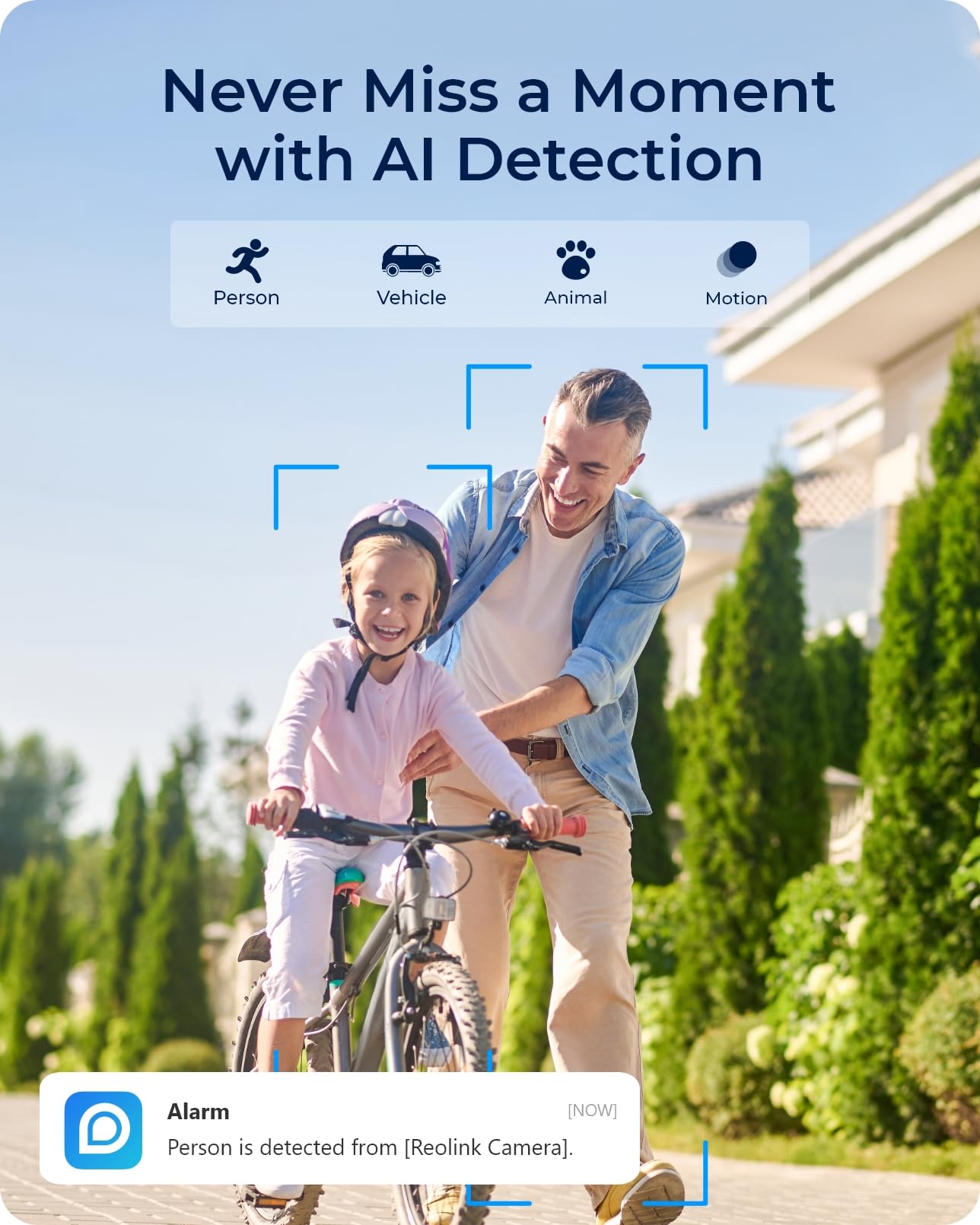 REOLINK Argus Track, 4K+2MP Dual-Lens Solar Security Camera, Wireless Outdoor/Indoor Camera, Pan & Tilt, Auto Zoom Tracking, 2.4/5GHz WiFi, Color Night Vision, AI Detection, No Subscriptions