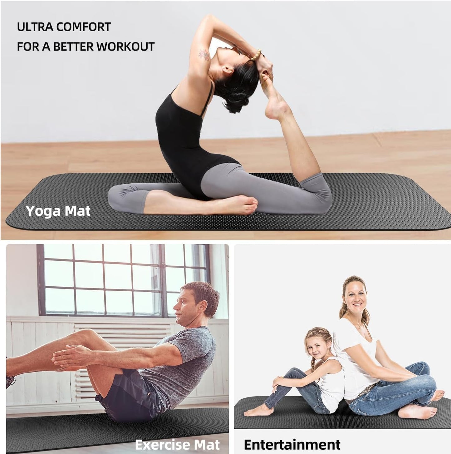 Treadmill Walking Pad Mat for Carpet Floors,Folding Treadmill Mat for Hardwood Floors,for Under Exercise Bike, Exercise Equipment Mat,Reduce Noise Shock Absorption (60" X 23.6")