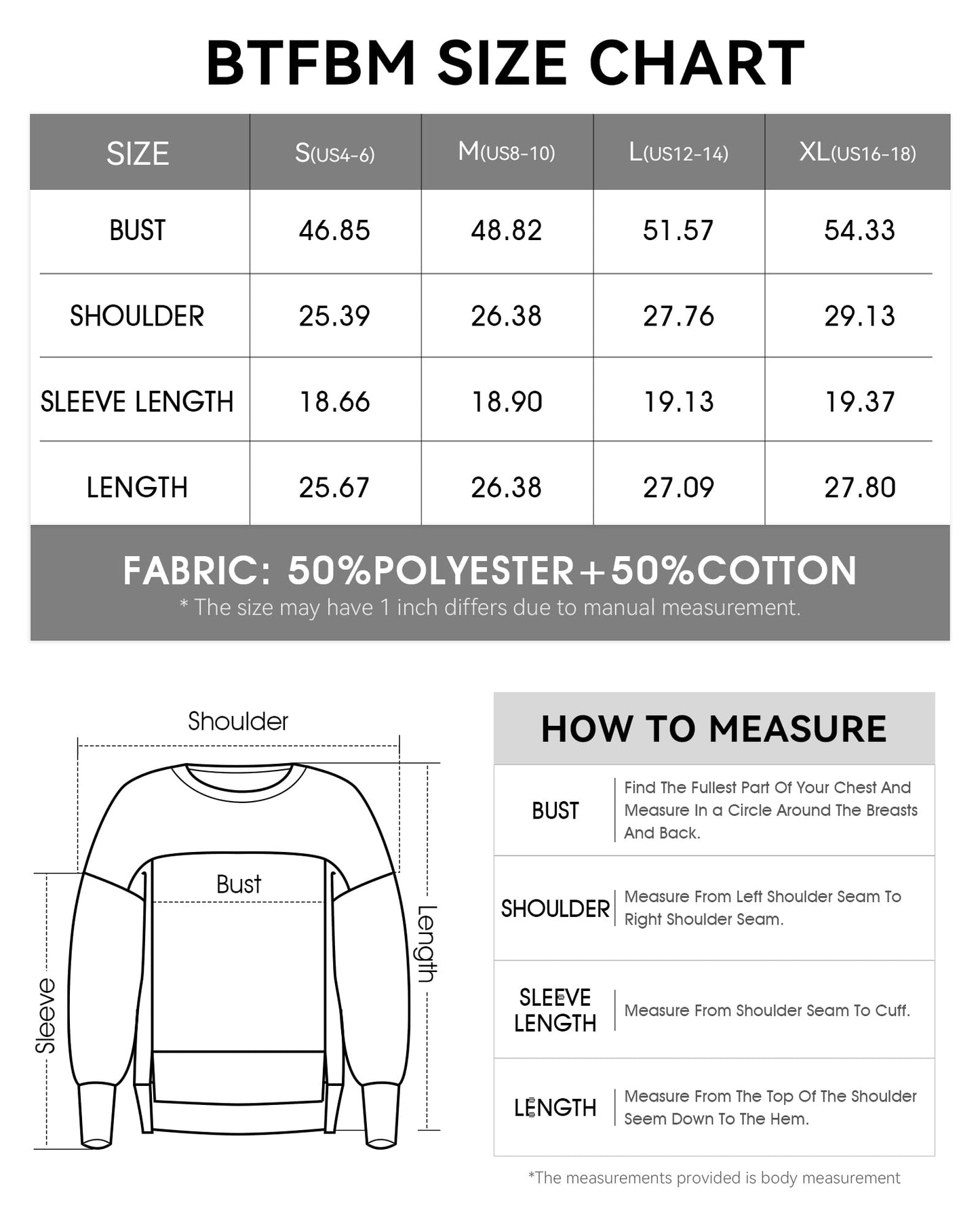BTFBM Women's Casual Crewneck Sweatshirts 2024 Fall Winter Clothes Long Sleeve Side Slit Workout Fleece Pullover Tops(Grey, Medium)