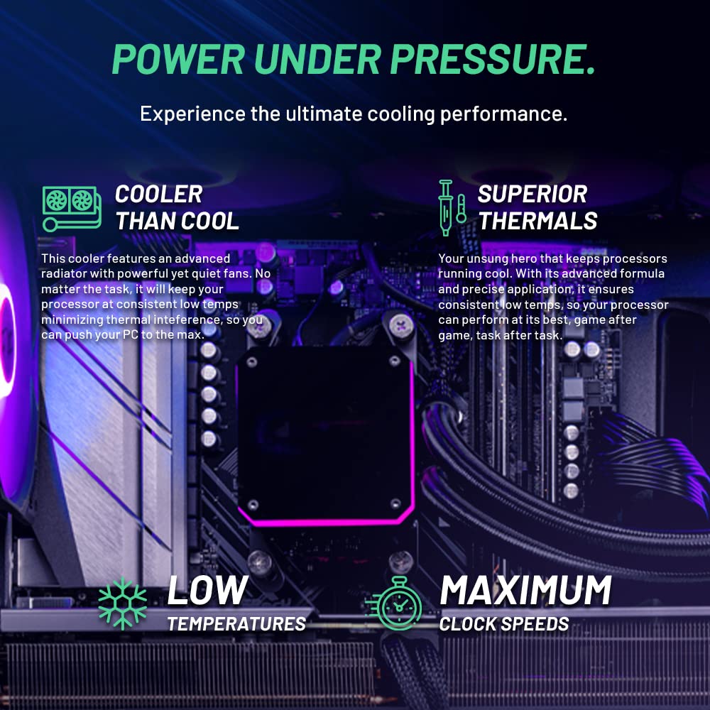 Skytech Gaming PC Desktop – Intel Core i7 12700F 2.1 GHz, NVIDIA RTX 4070 Ti, 1TB NVME SSD, 16GB DDR4 RAM 3200, 750W Gold PSU, 360mm AIO, 11AC Wi-Fi, Windows 11 Home 64-bit,Black