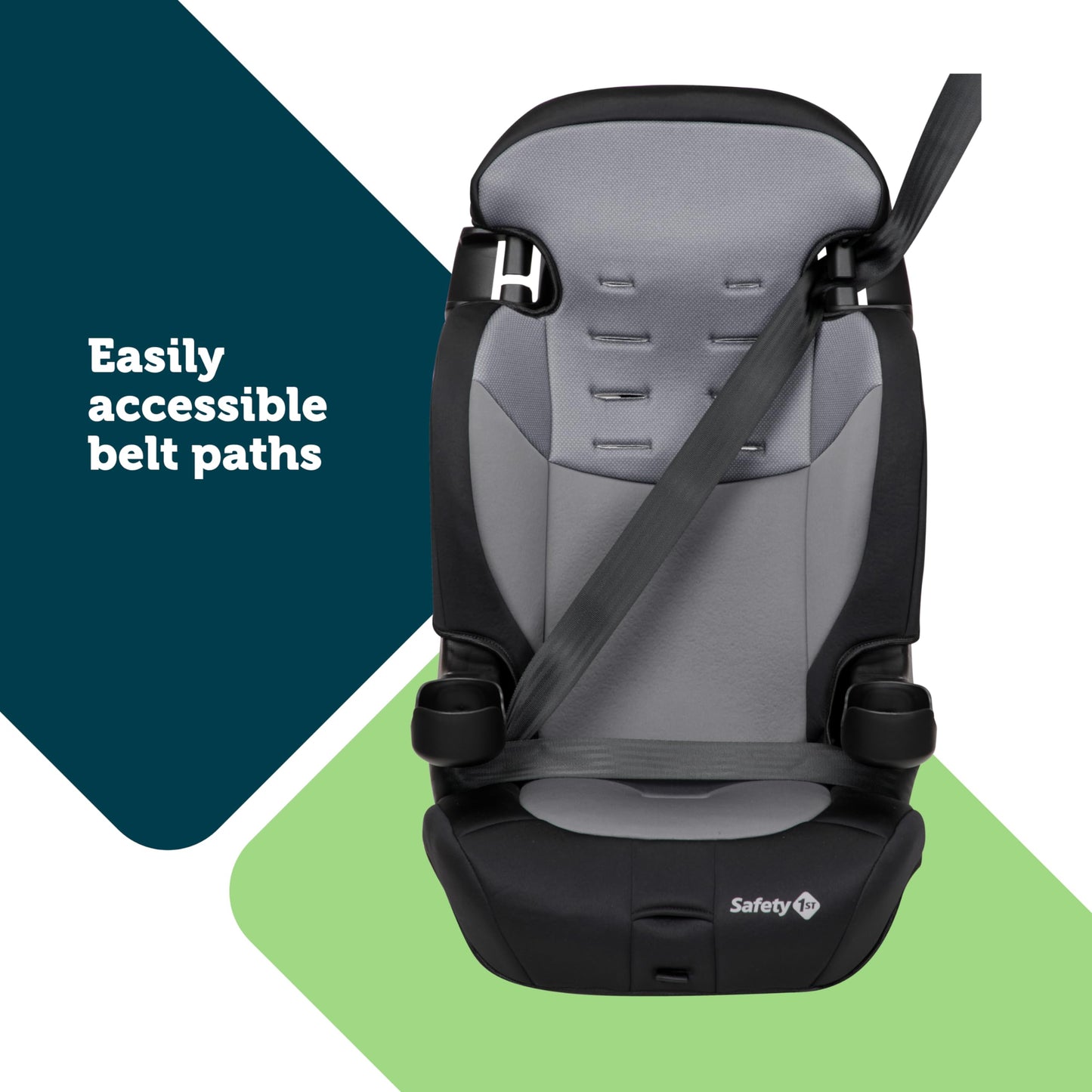 Safety 1st Grand 2-in-1 Booster Car Seat, Converts from High Back to Belt-Positioning Booster, High Back Seat for Kids 40-65, and Belt-Positioning 40-100 Pounds, High Street