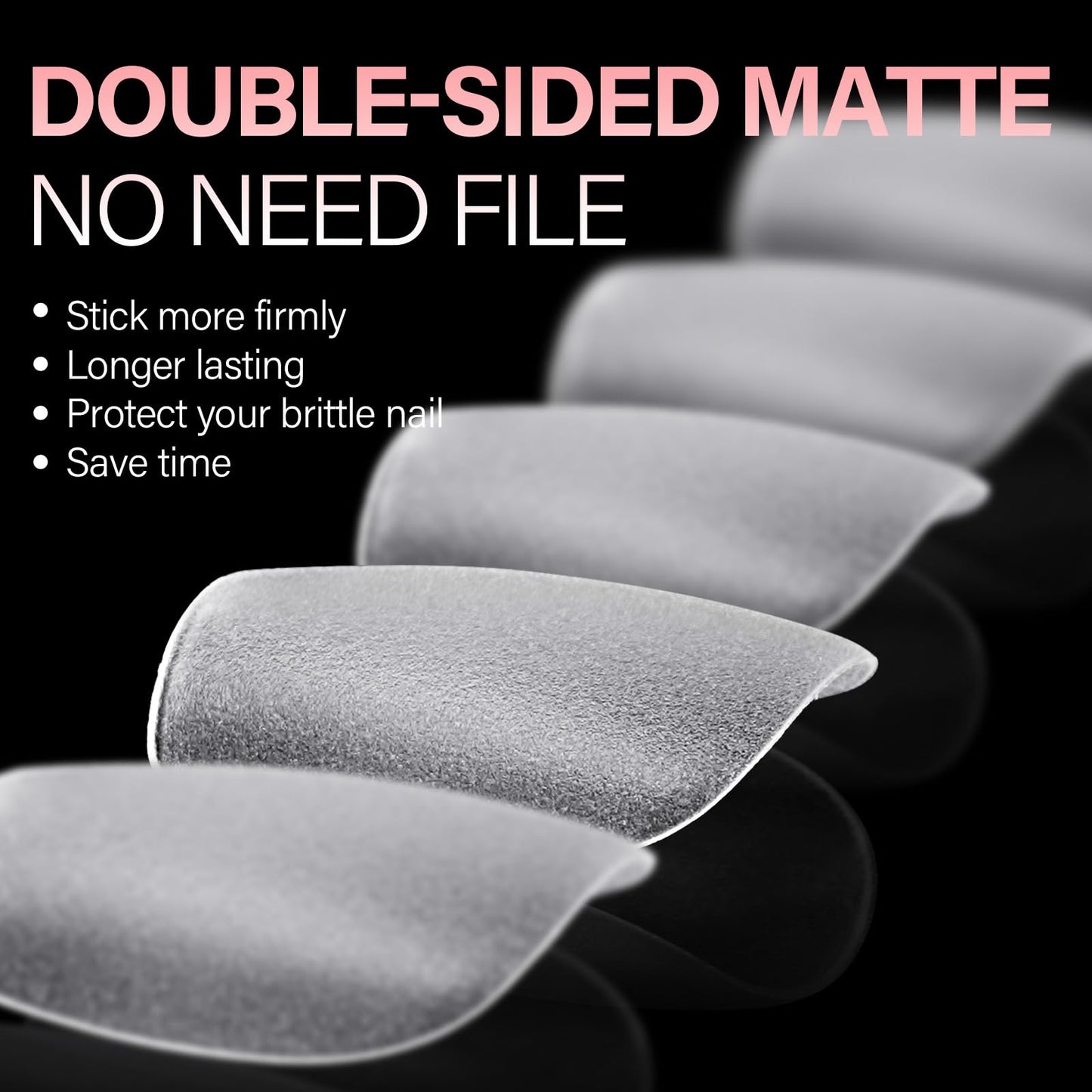 AILLSA Extra Short Coffin Nail Tips 15 Sizes Options Gel Nails Tips Full Cover Matte Prefiled Coffin Nails Tip Clear Soft Fake Nail Tip 240PCS with Storage Box