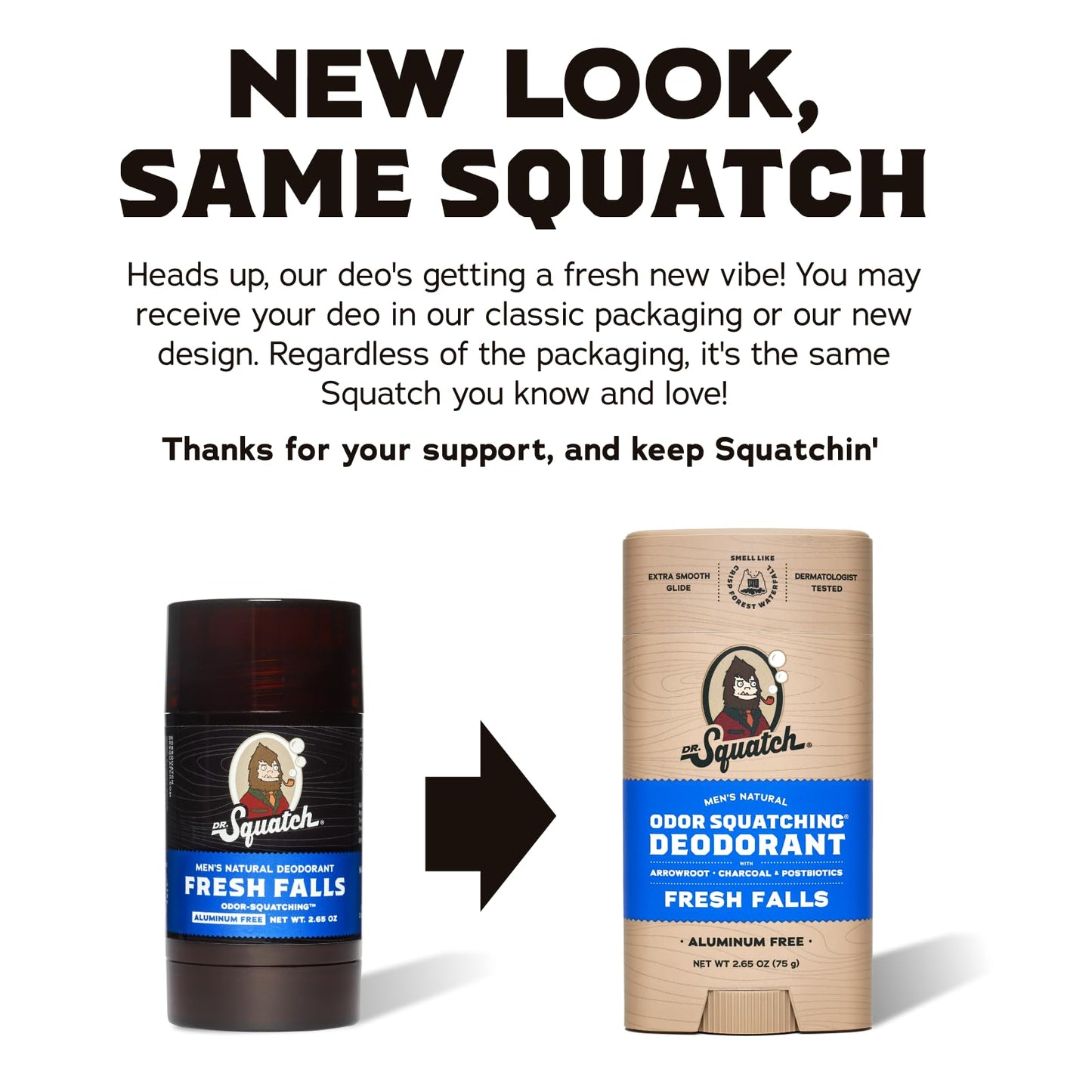 Dr. Squatch Natural Deodorant for Men 3 Pack Wood Barrel Bourbon – Odor-Squatching Men's Deodorant Aluminum Free (2.65 oz, 3 Pack)