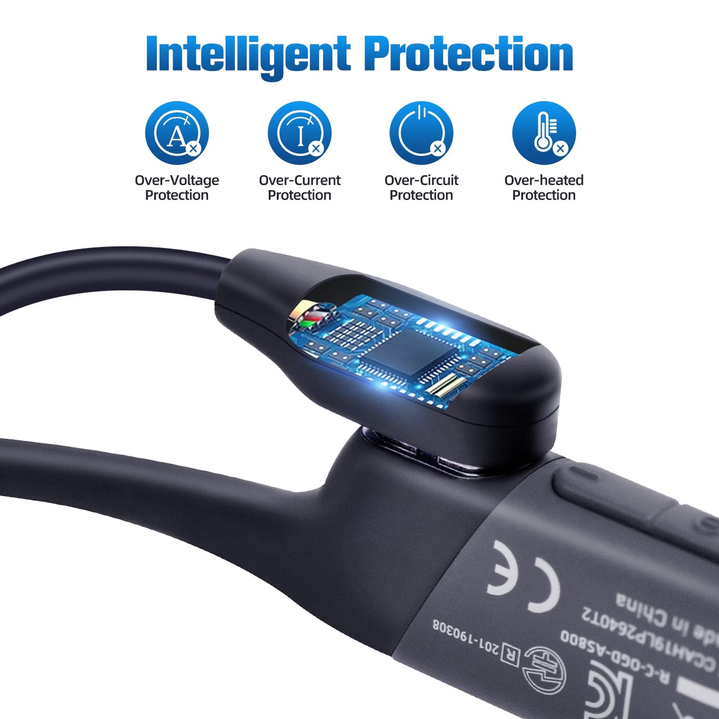 (2-Pack) Charging Cable for Shokz Aeropex/OpenRun, OpenRun Pro, OpenRun Mini & OpenComm 2/UC, for Aftershokz Charging Cable, Magnetic USB Cable Compatible with AfterShokz Headphones Charger - 3.3ft