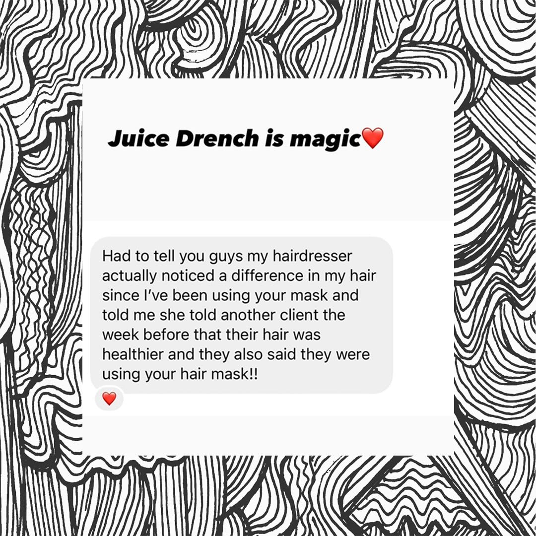 Allyoos Juice Drench, Leave-In Hydrating Hair Mask, Repairs Dry, Dull & Damaged Hair, Silicone Free