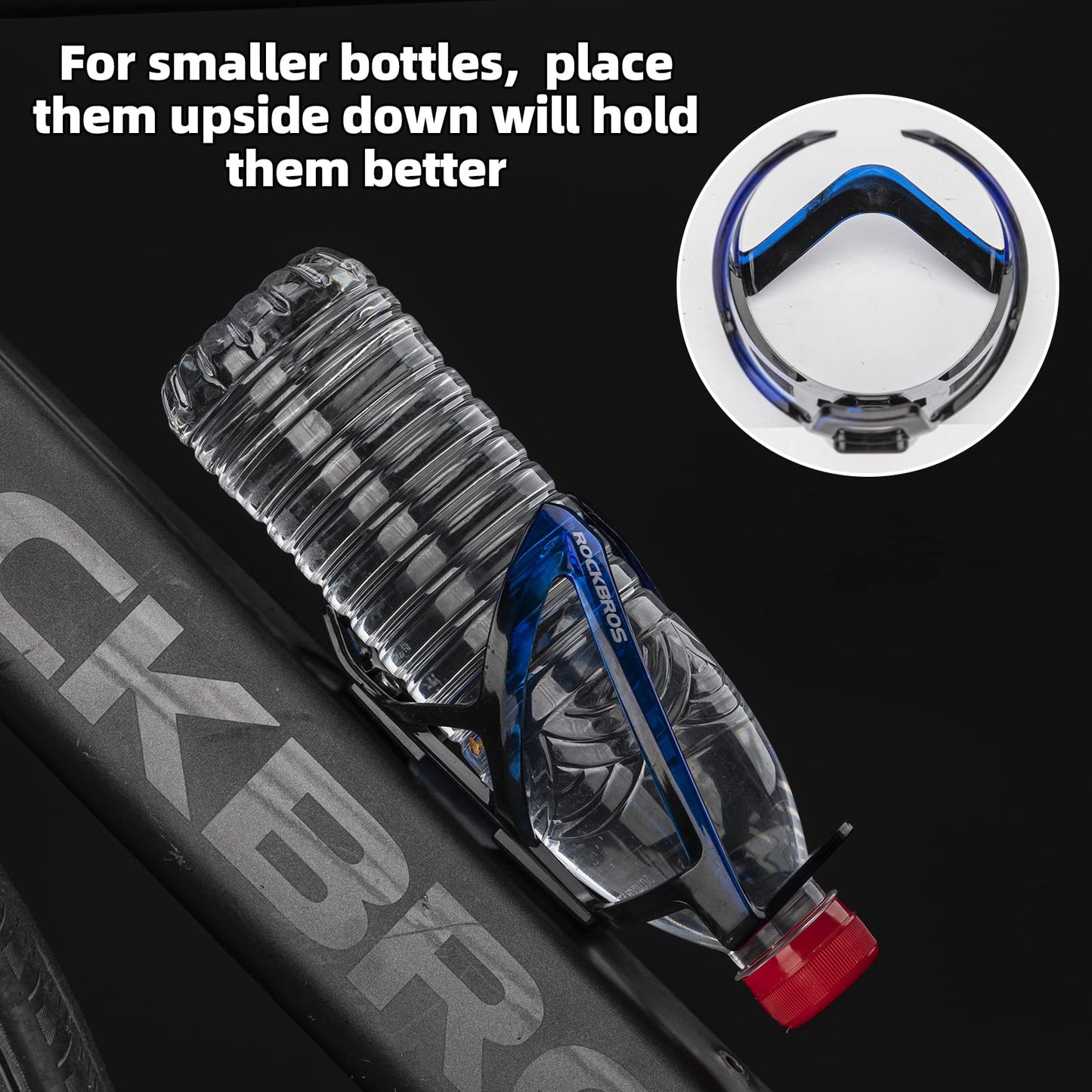 ROCKBROS Bike Water Bottle Holder Ultra-Light Bicycle Bottle Cages with Screws Tool, Universal Bike Cup Holder Rack for Road MTB Bikes…