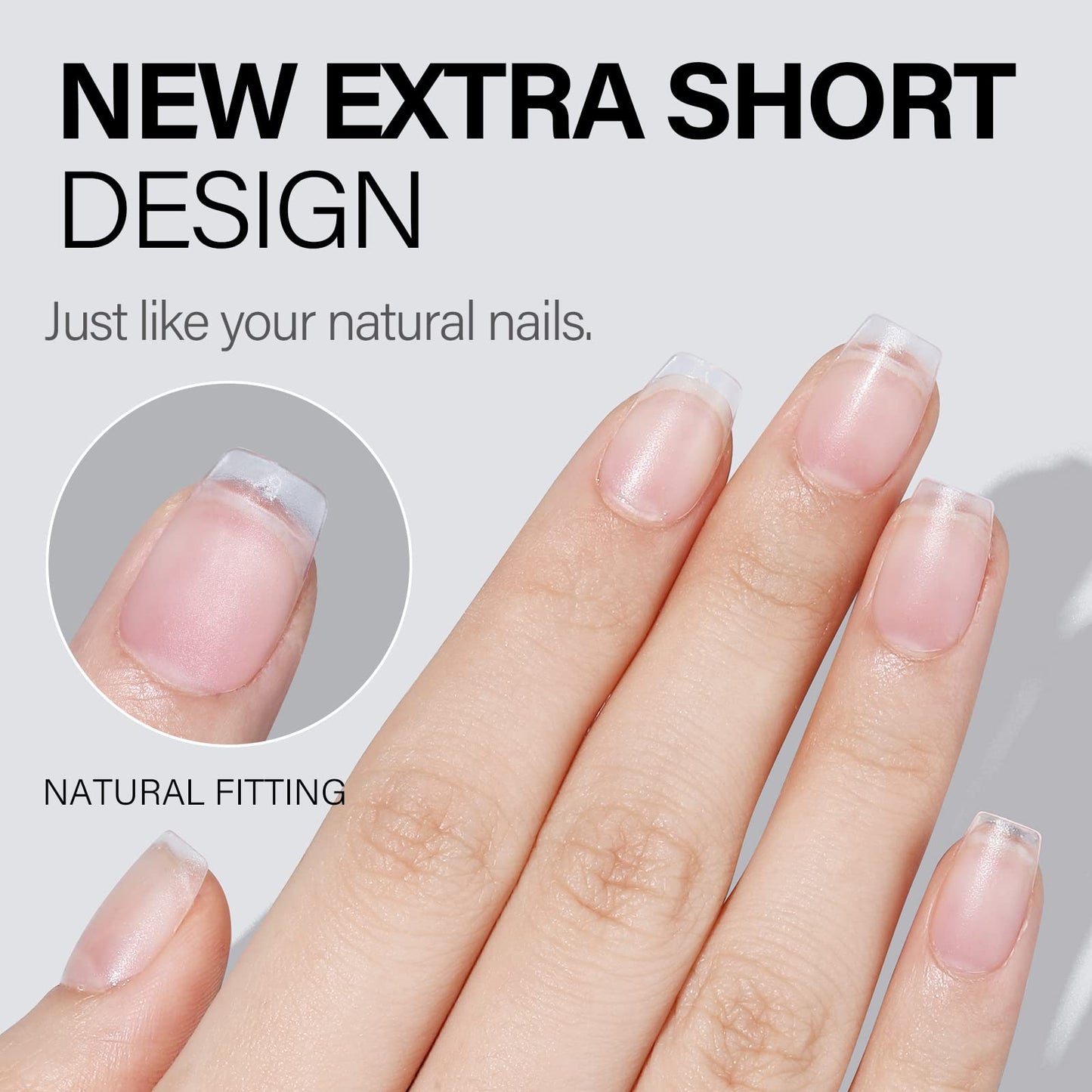 AILLSA Extra Short Coffin Nail Tips 450pcs Gel Full Cover Nails Tips Matte Pre-filed Press on Fake Soft Nail Tip 15 Sizes Pre-Shaped False Gelly Nails Tip