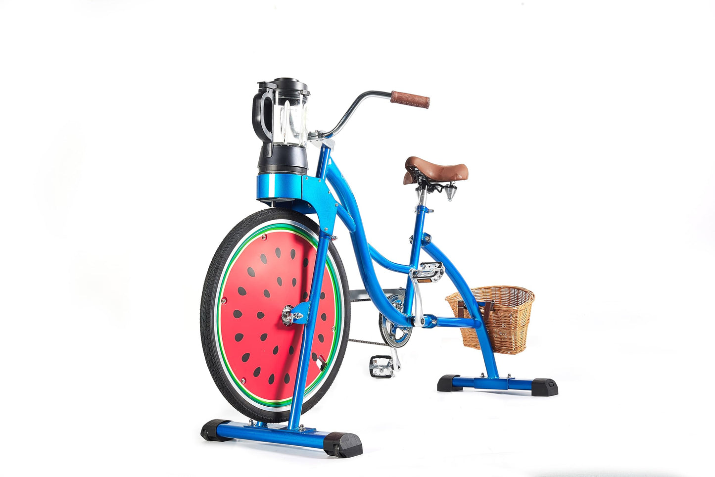 Blue Smoothie Bike Blender Outdoor Bicycle Blender Fruit Vegetable Tools Juice Extractor Commercial Fitness Machine