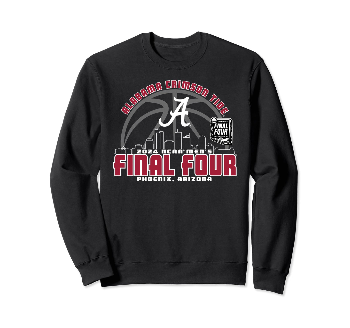 Alabama Crimson Tide Final Four 2024 Basketball City Sweatshirt